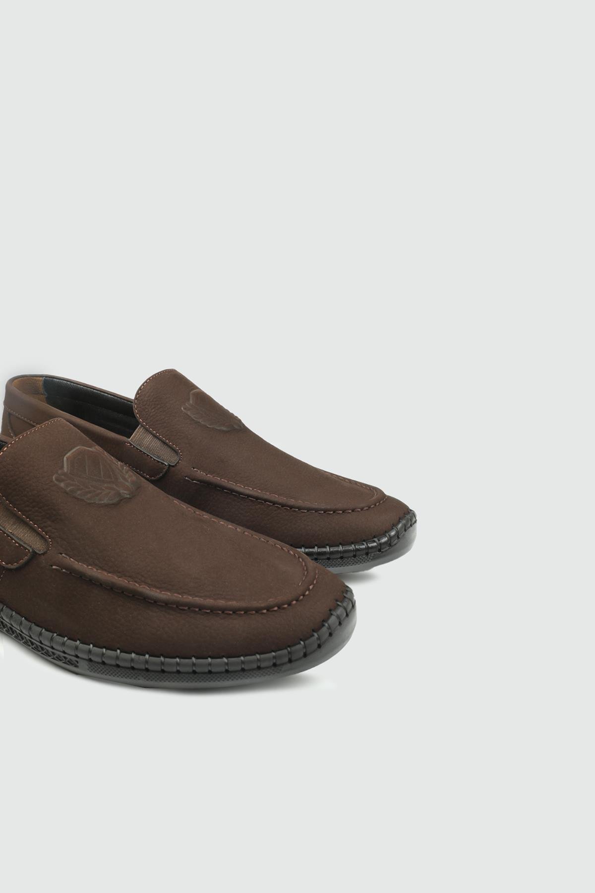 Deri Rahat Taban Günlük Kahve Nubuk Erkek Ayakkabı GAMZE 415-1 Erkek Günlük Ayakkabı Wow Plus GAMZE 415-1 MER BAĞSIZ POLİ