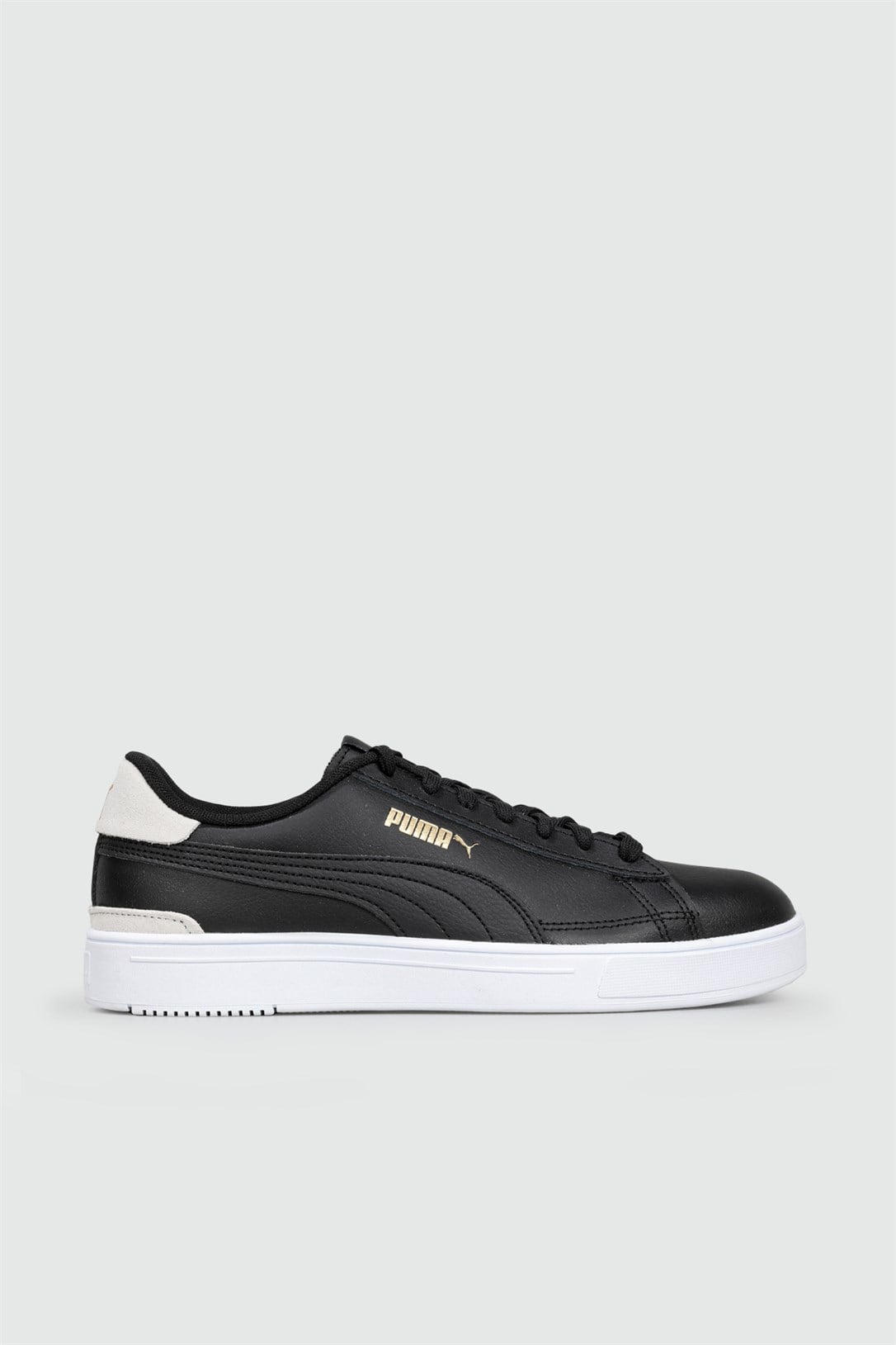 Deri Rahat Taban Günlük Siyah Beyaz Erkek Spor Ayakkabı 380188-04 Erkek Koşu & Yürüyüş Puma PUMA 380188-04 MER SERVE