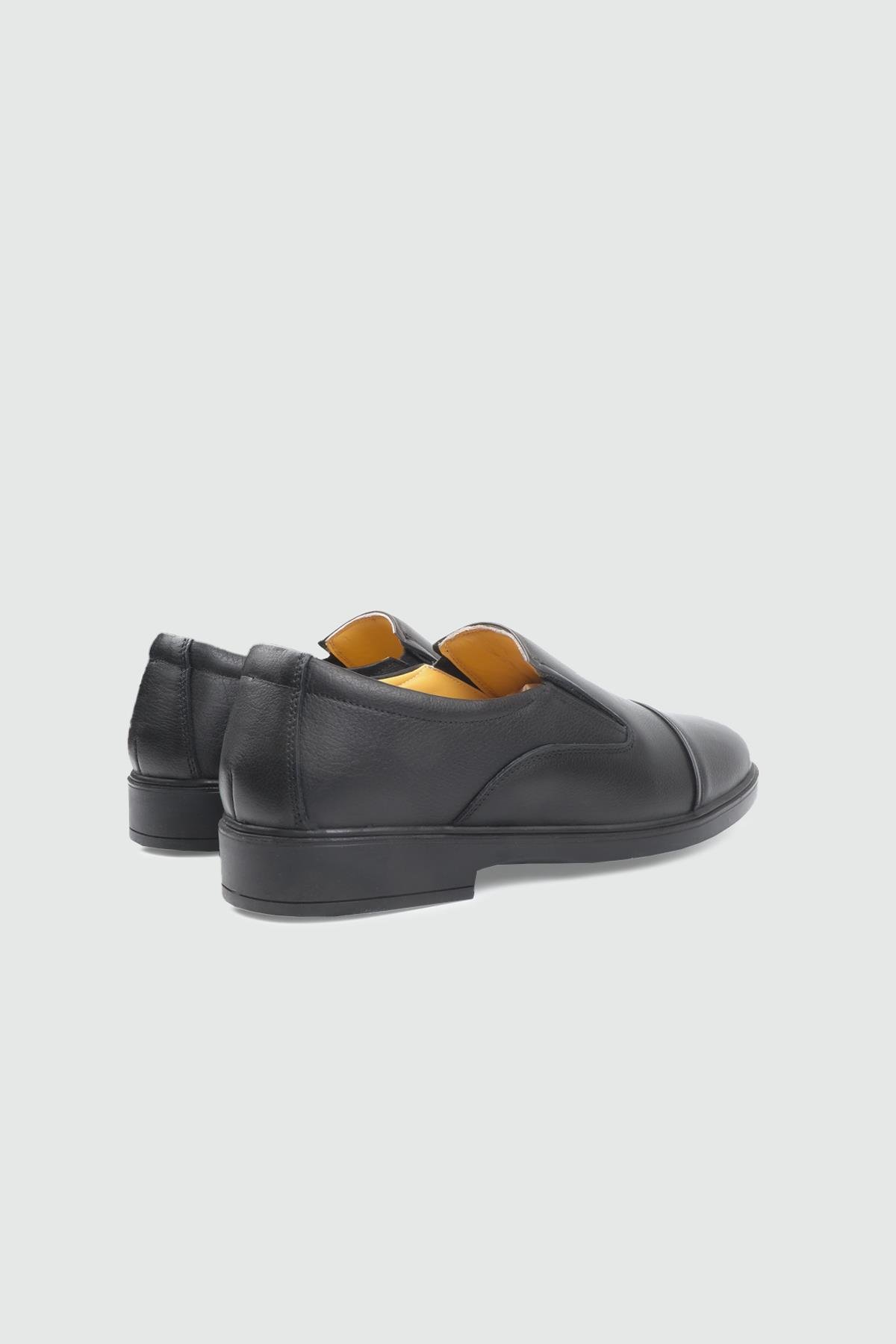 Deri Rahat Taban Günlük Siyah Erkek Ayakkabı G-425-1 Erkek Günlük Ayakkabı Wow Plus WOW PLUS 25K G-425-1 BAĞSIZ