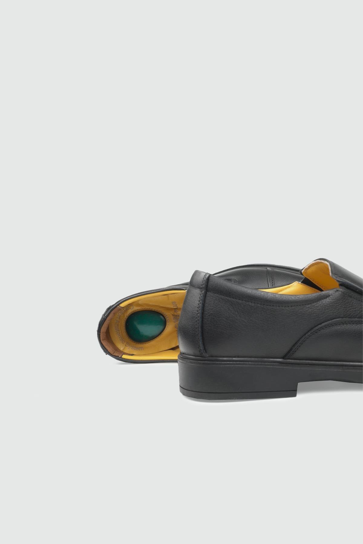 Deri Rahat Taban Günlük Siyah Erkek Ayakkabı G-425-1 Erkek Günlük Ayakkabı Wow Plus WOW PLUS 25K G-425-1 BAĞSIZ