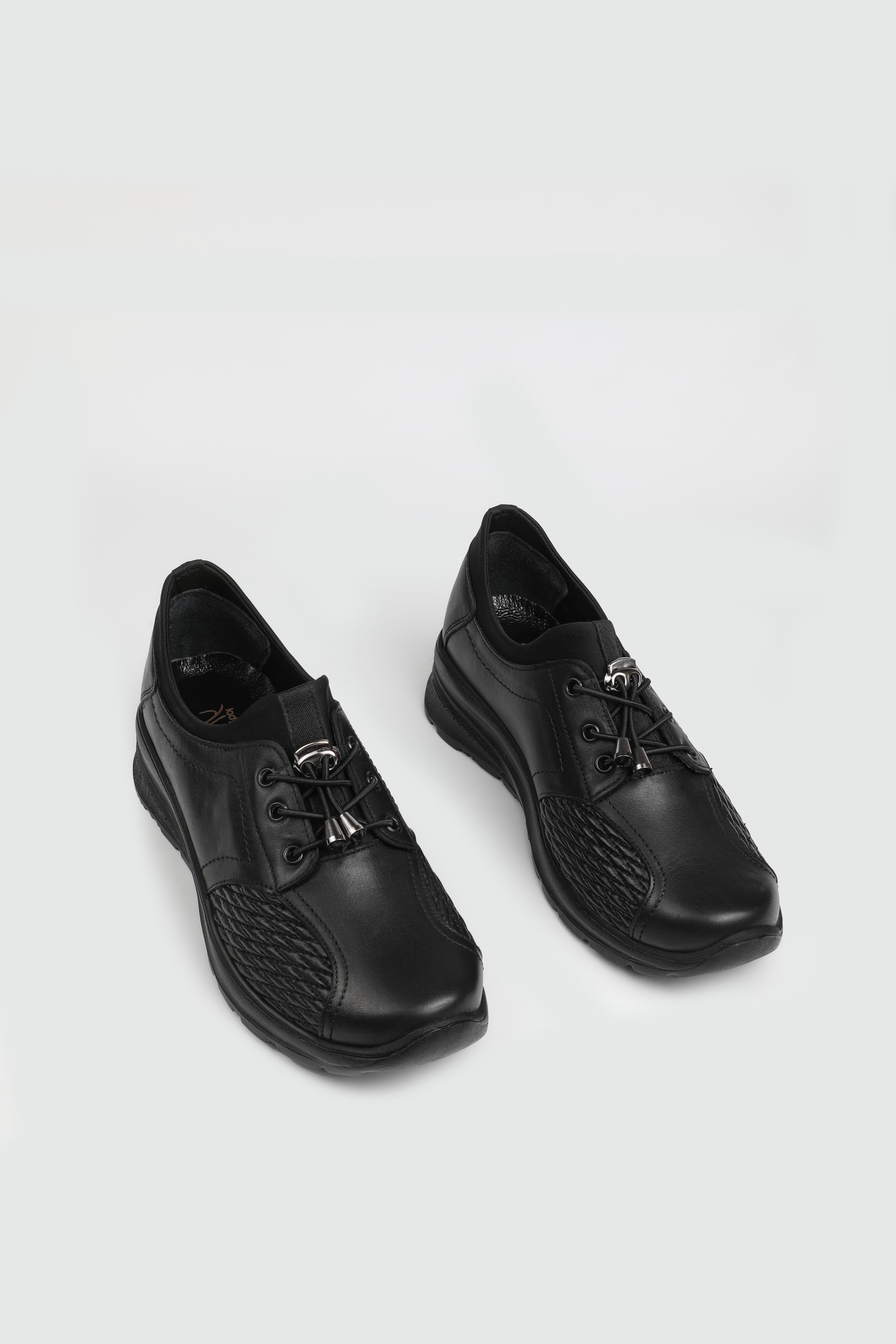 Deri Rahat Taban Günlük Siyah Kadın Ayakkabı MR-057 Kadın Rahat / Confort Anatomik Cıtyzen Cityzen MR-057 Kadın 25Y