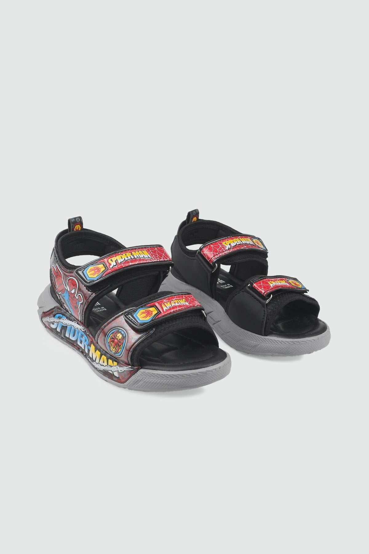 Emojili Detaylı Çocuk Günlük Sandalet Siyah Çocuk Sandalet Butiqe 26Y-3802 F Çocuk Sandalet Butiqe Butiqe 26Y-3802 FİLET
