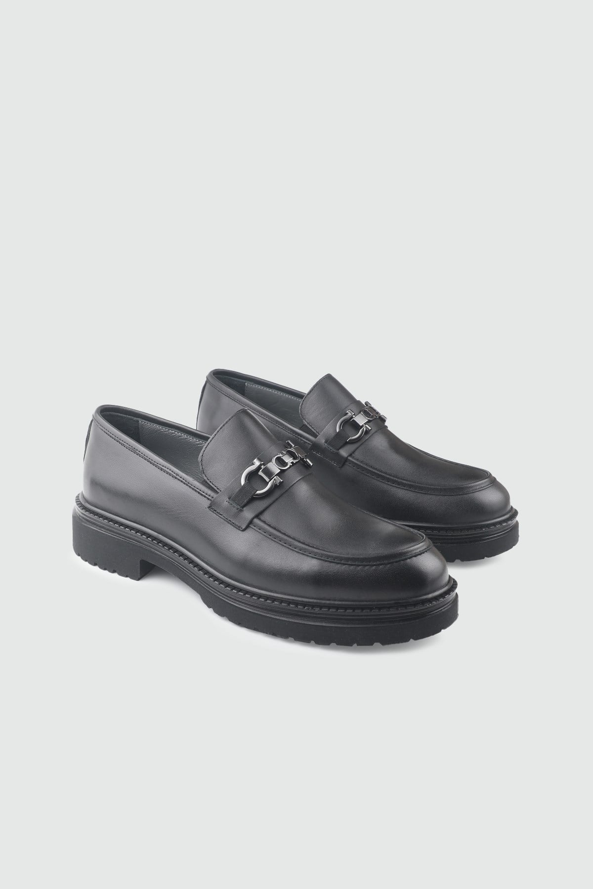 Erkek Loafer Ayakkabı Siyah Antik Deri Günlük Erkek Ayakkabı BOZKAYA 2357 Erkek Günlük Ayakkabı Bozkaya BOZKAYA 26Y 2357 MER POLİ