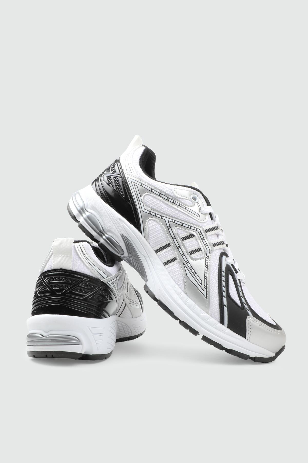 erkek spor ayakkabı Beyaz Siyah Erkek Spor Ayakkabı 2945 Kategorisiz Wickers WİCKERS 25K 2945 MER SPOR