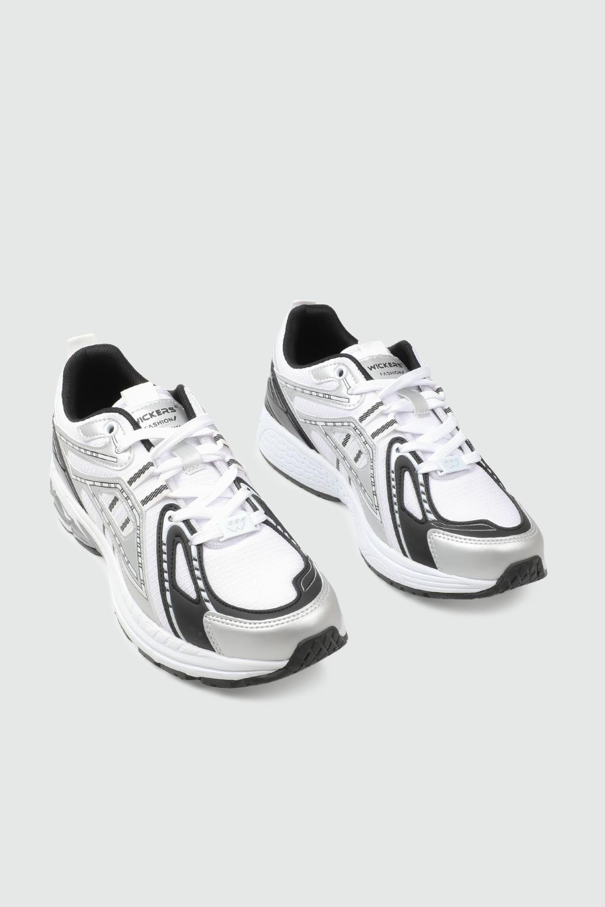 erkek spor ayakkabı Beyaz Siyah Erkek Spor Ayakkabı 2945 Kategorisiz Wickers WİCKERS 25K 2945 MER SPOR