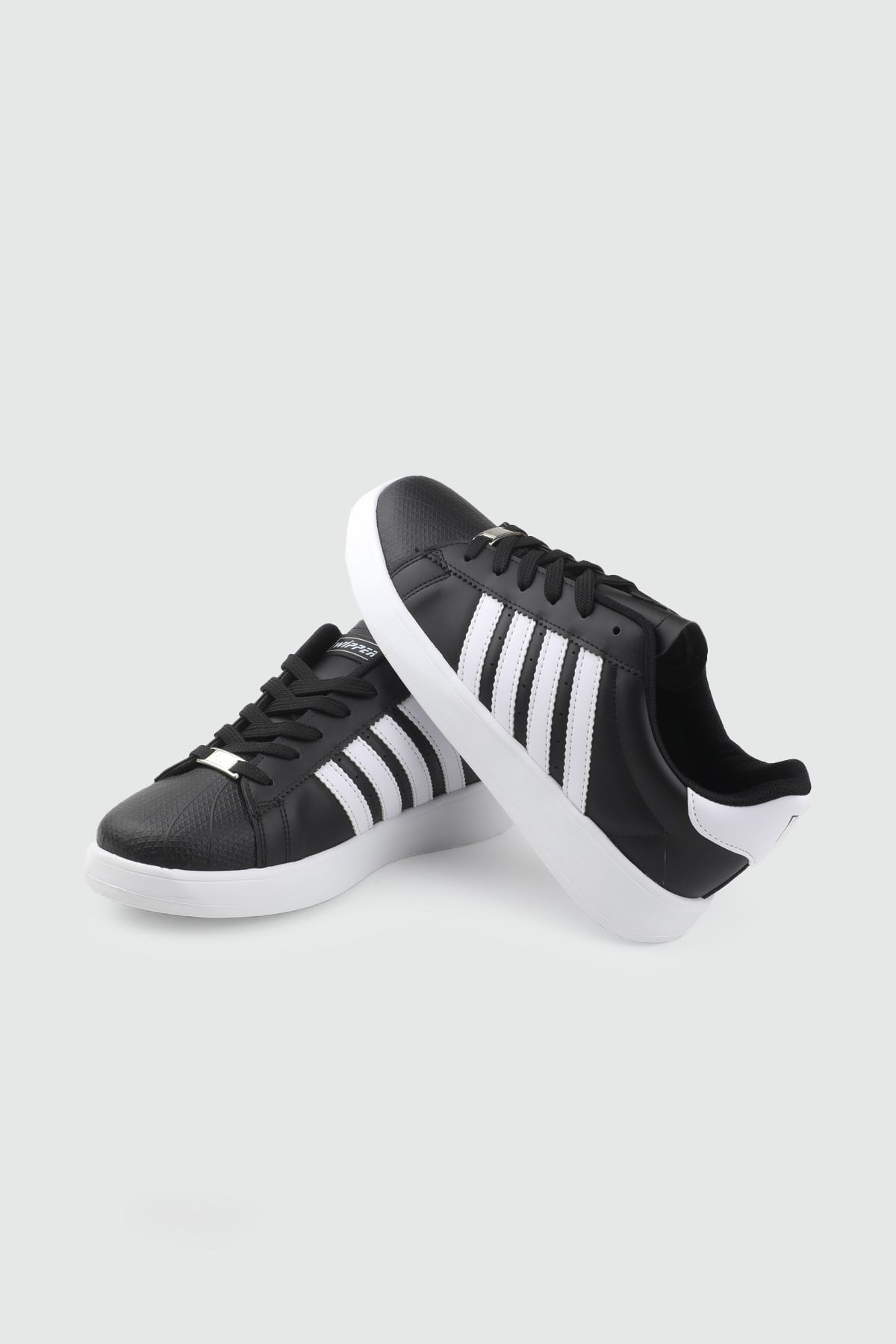 Erkek Spor Ayakkabı Siyah Beyaz Erkek Günlük Sneaker WİPPER 035 Erkek Sneaker Wipper WİPPER 035 CİLT MER SPOR