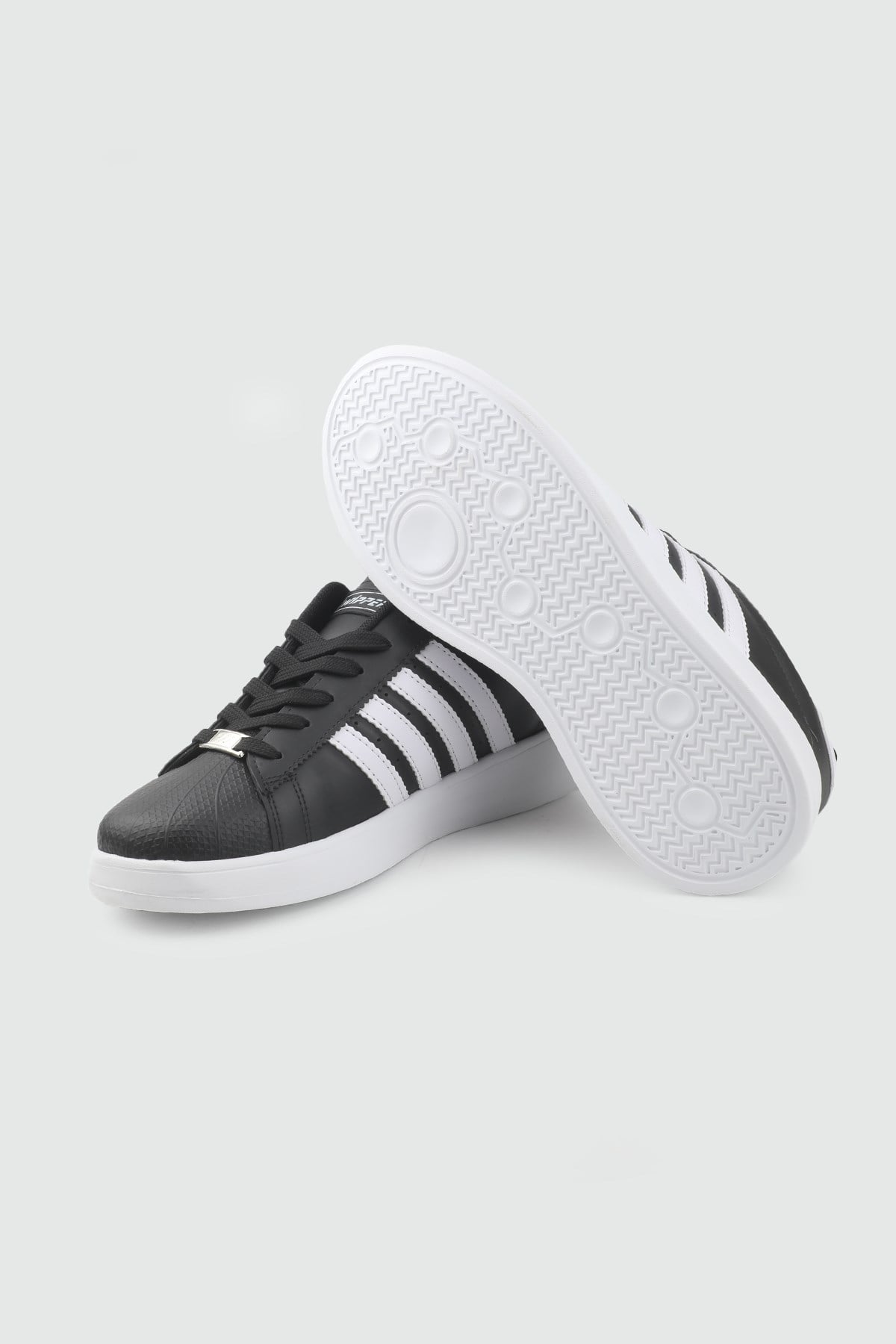 Erkek Spor Ayakkabı Siyah Beyaz Erkek Günlük Sneaker WİPPER 035 Erkek Sneaker Wipper WİPPER 035 CİLT MER SPOR