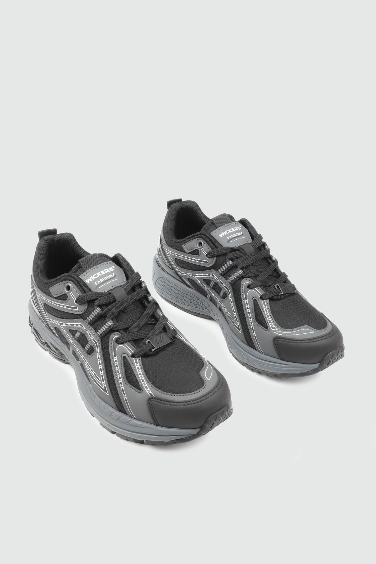 erkek spor ayakkabı Siyah Füme Erkek Spor Ayakkabı 2945 Kategorisiz Wickers WİCKERS 25K 2945 MER SPOR