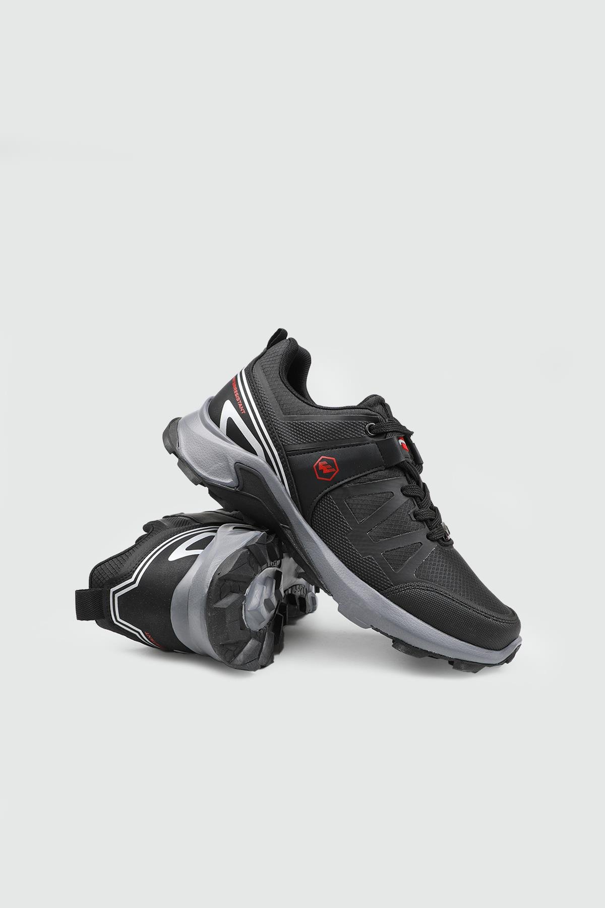 erkek spor ayakkabı Siyah Kırmızı Günlük Rahat WİCKERS 2923 Erkek Günlük Ayakkabı Wickers WİCKERS 25K 2923 MER SPOR