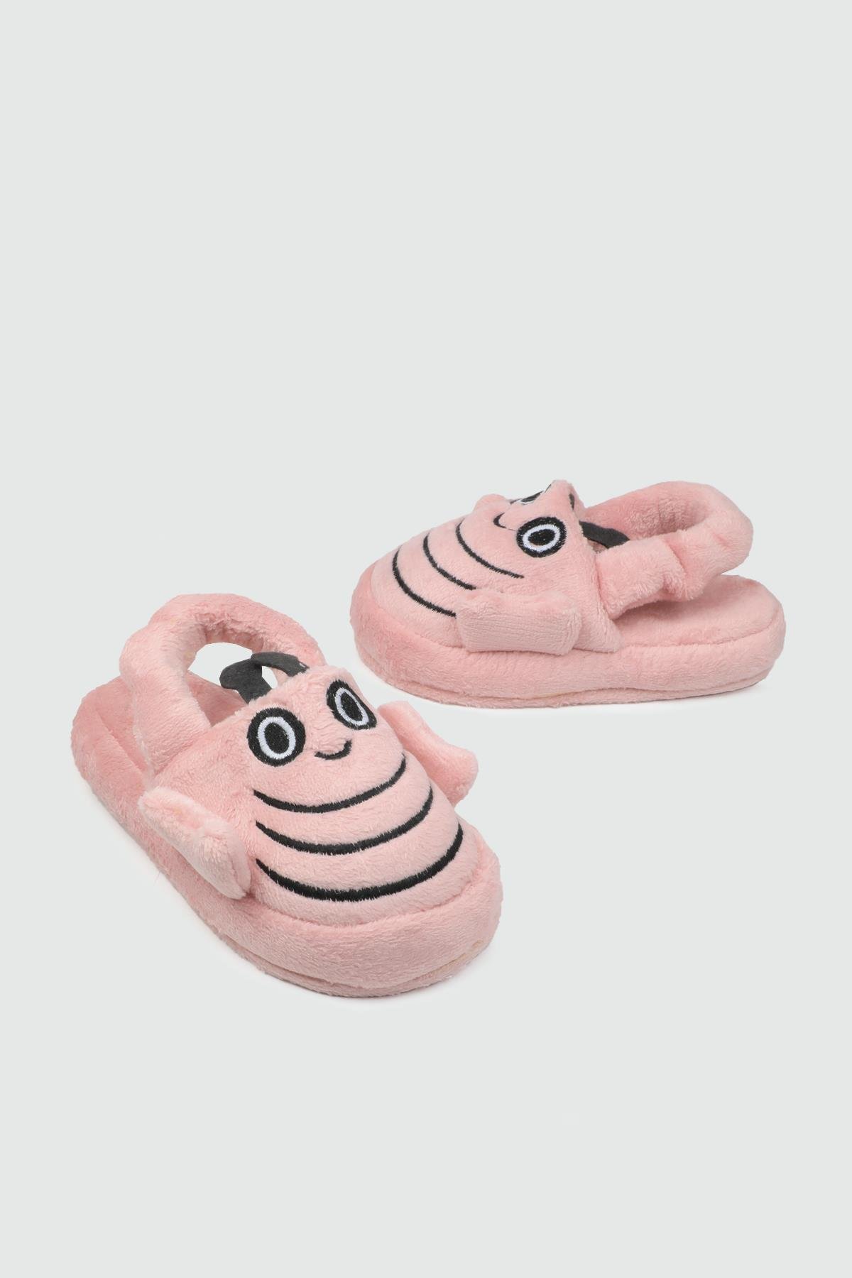 Ev İçi Rahat Hafif Kürklü Pembe Çocuk Panduf My Bella Arılı Filet 25K Çocuk Panduf MyBella My Bella Arılı Filet 25K