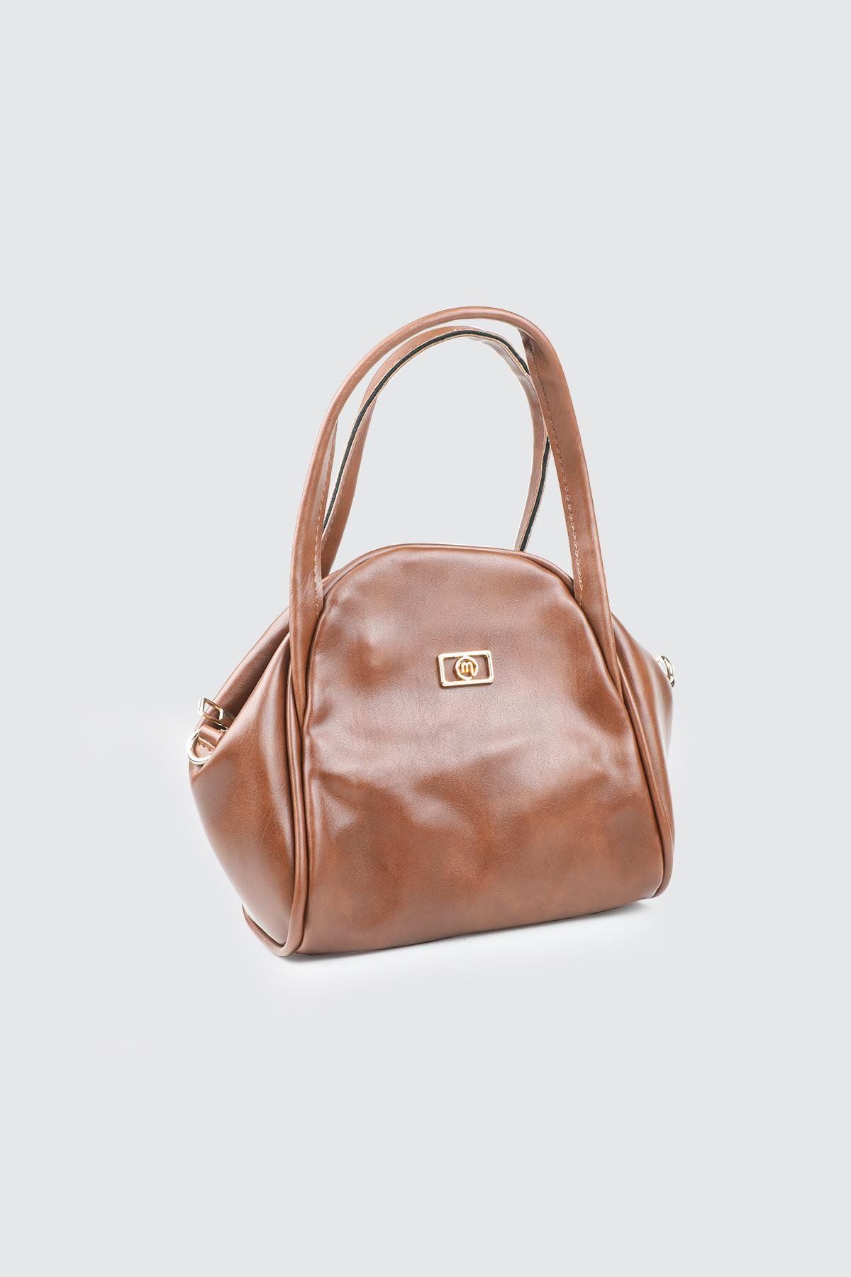 Fermuarlı Çıtlı El Ve Omuz Çanta Kahve Kadın Günlük El Ve Omuz Çanta Mimoza 8183 Günlük Çanta Mimoza Çanta Mimoza 8183