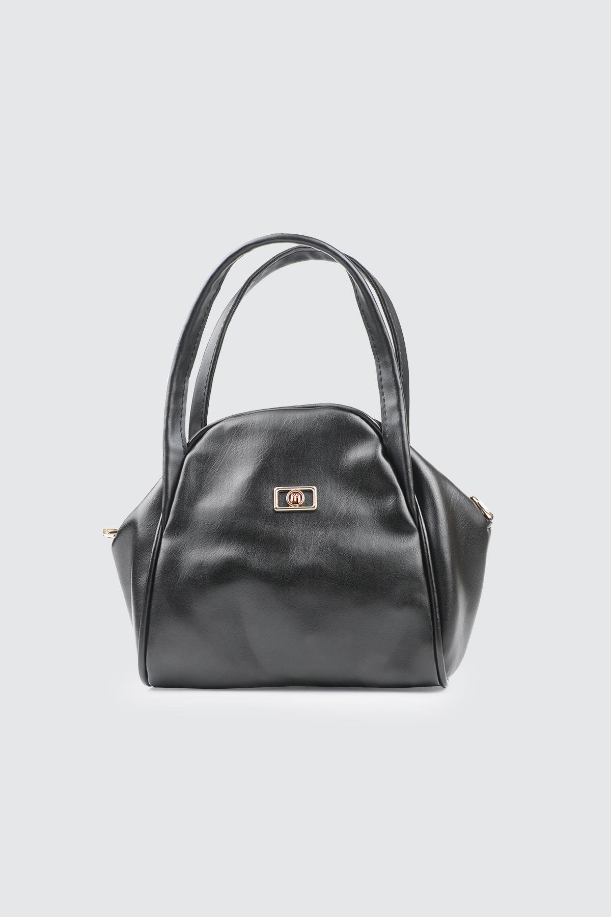 Fermuarlı Çıtlı El Ve Omuz Çanta Siyah Rugan Kadın Günlük El Ve Omuz Çanta Mimoza 8183 Günlük Çanta Mimoza Çanta Mimoza 8183