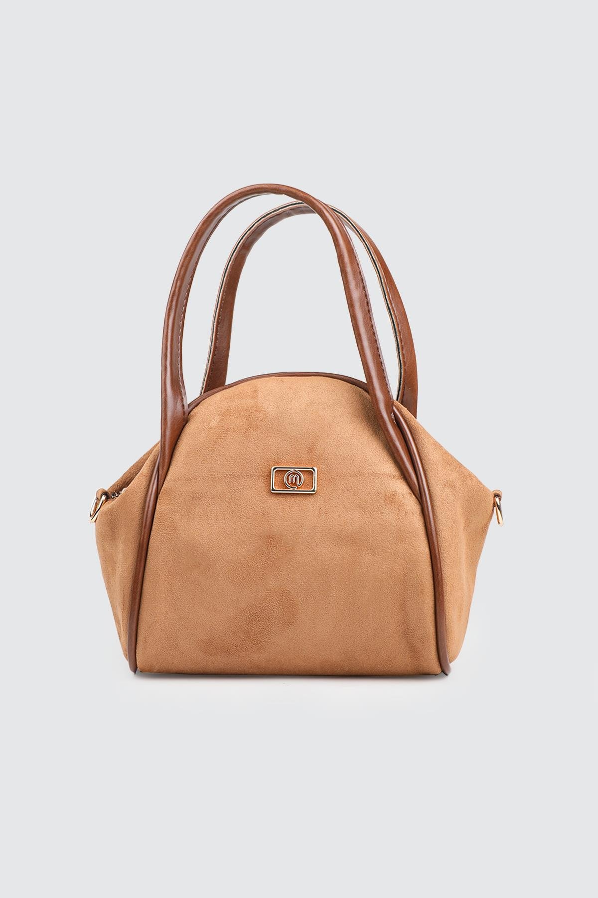 Fermuarlı Çıtlı El Ve Omuz Çanta Taba Kadın Günlük El Ve Omuz Çanta Mimoza 8183 Günlük Çanta Mimoza Çanta Mimoza 8183