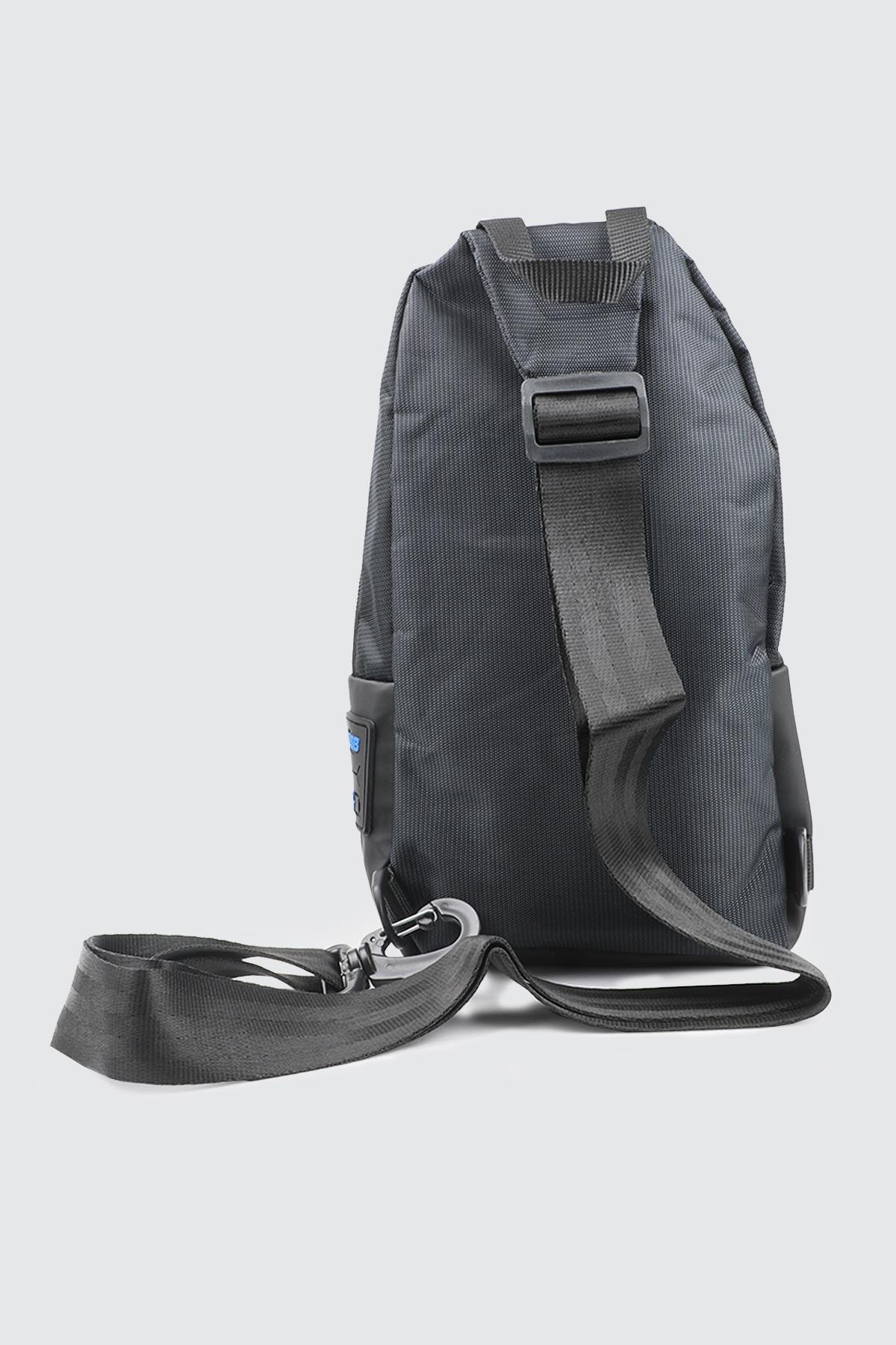 Fermuarlı El ve Omuz Günlük Siyah Mavi Erkek Çanta Nevish 2333 Günlük Çanta Nevish Nevish 2333