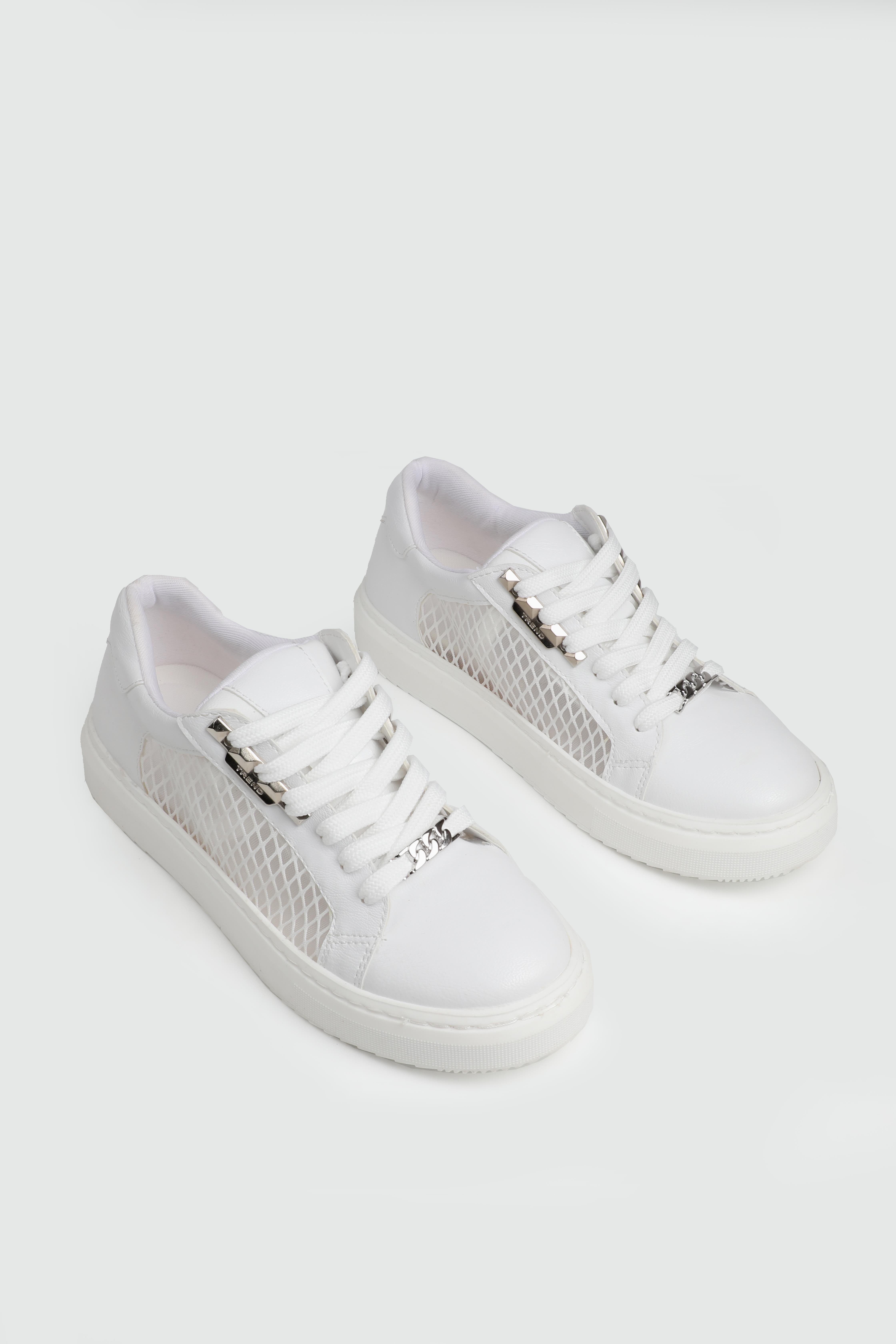 Fileli Beyaz Günlük rahat kadın ayakkabı PİNK 090 Kadın Günlük Ayakkabı PİNK UMAÇ My Bella Pink 090 Kadın 25Y