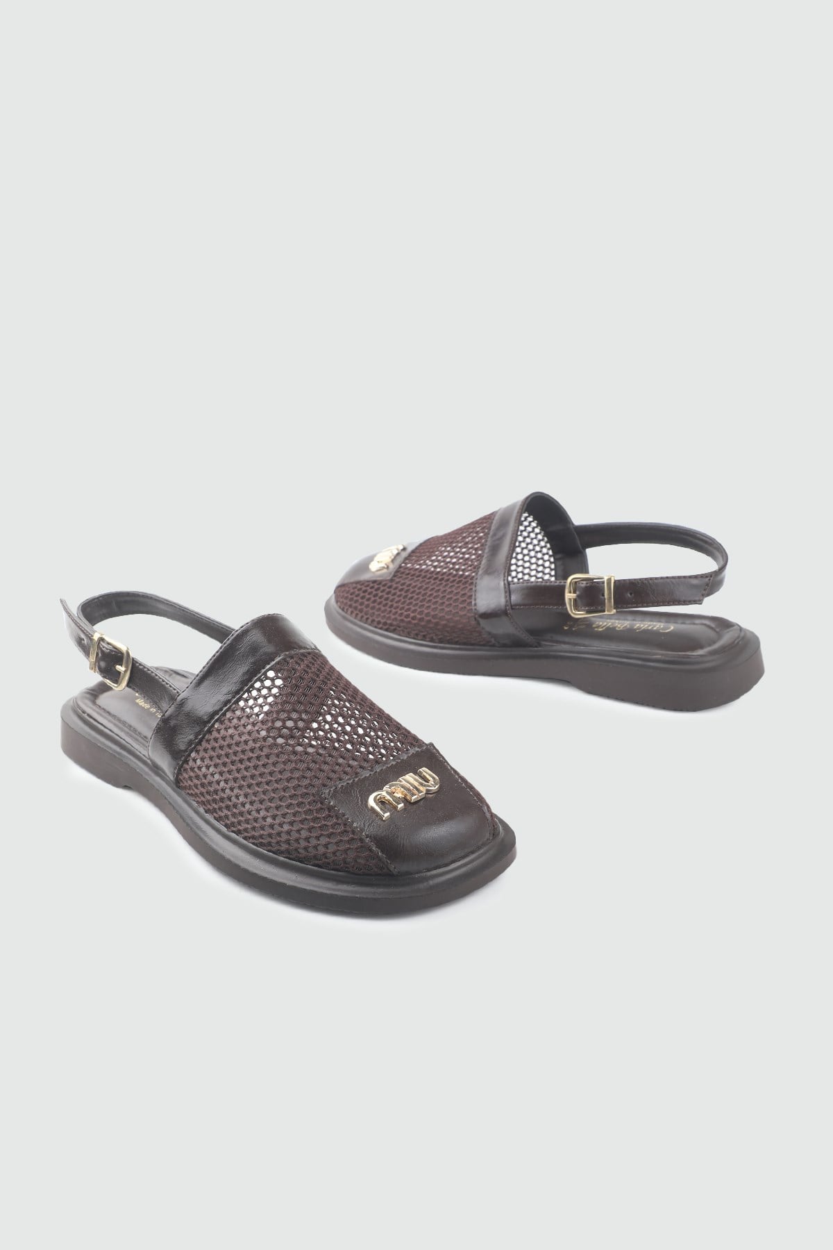 Fileli Toka Detaylı Sandalet Kahve Rustik Kadın Sandalet My Bella S-26490 Kadın Alçak Topuklu MY BELLA My Bella S-26490 Kadın 26Y