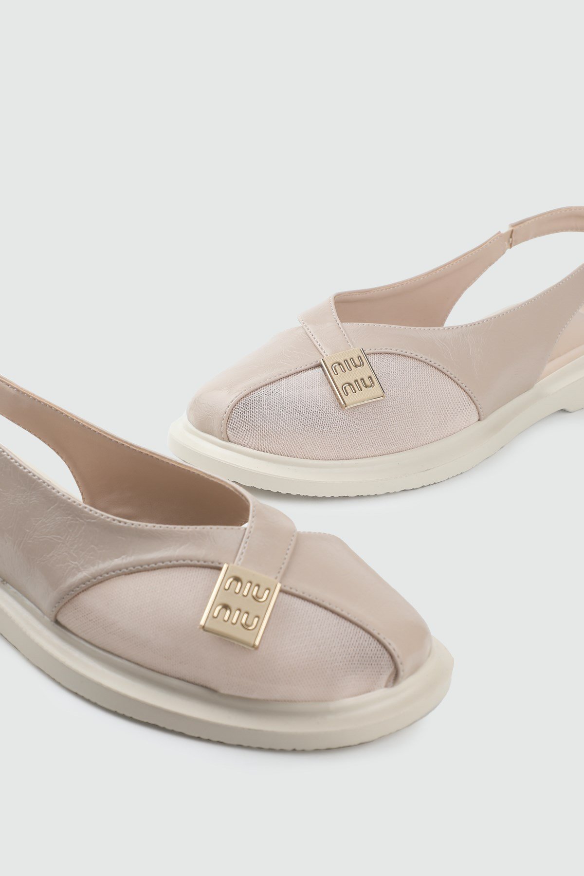 Fileli Toka Detaylı Sandalet Ten Rustik Kadın Sandalet My Bella S-26480 Kadın Alçak Topuklu MY BELLA My Bella S-26480 Kadın 26Y