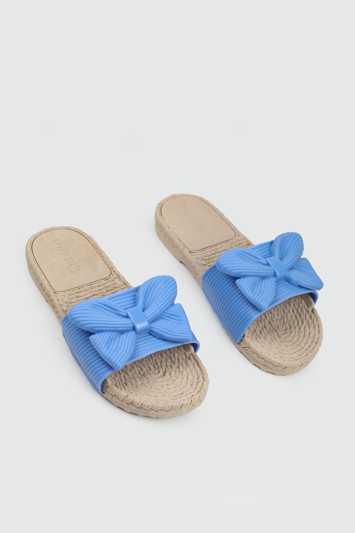 Fiyonklu Günlük Rahat Mavi Kadın Terlik GEZER 15279 Kadın Günlük Terlik Gezer GEZER 15279 ZEN AIRBLOW