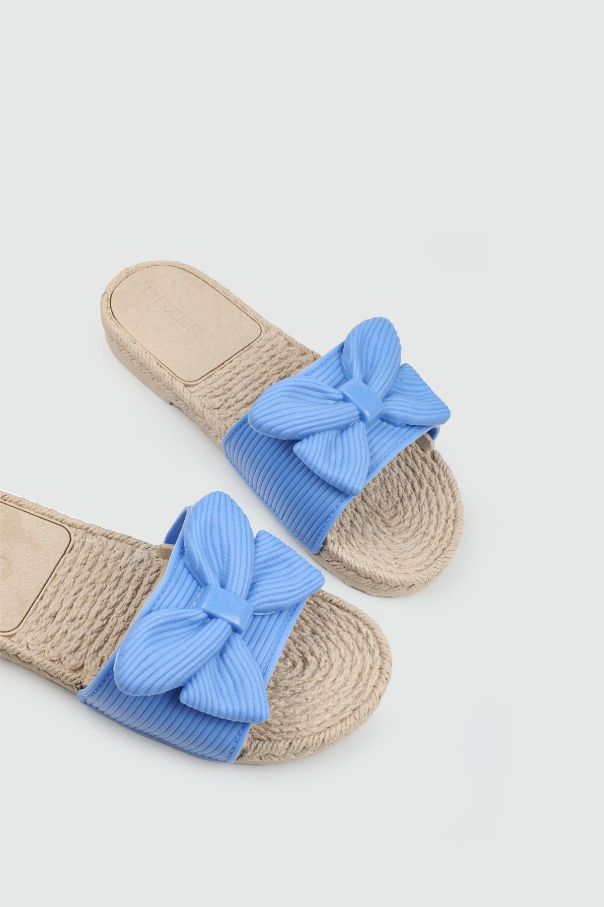 Fiyonklu Günlük Rahat Mavi Kadın Terlik GEZER 15279 Kadın Günlük Terlik Gezer GEZER 15279 ZEN AIRBLOW