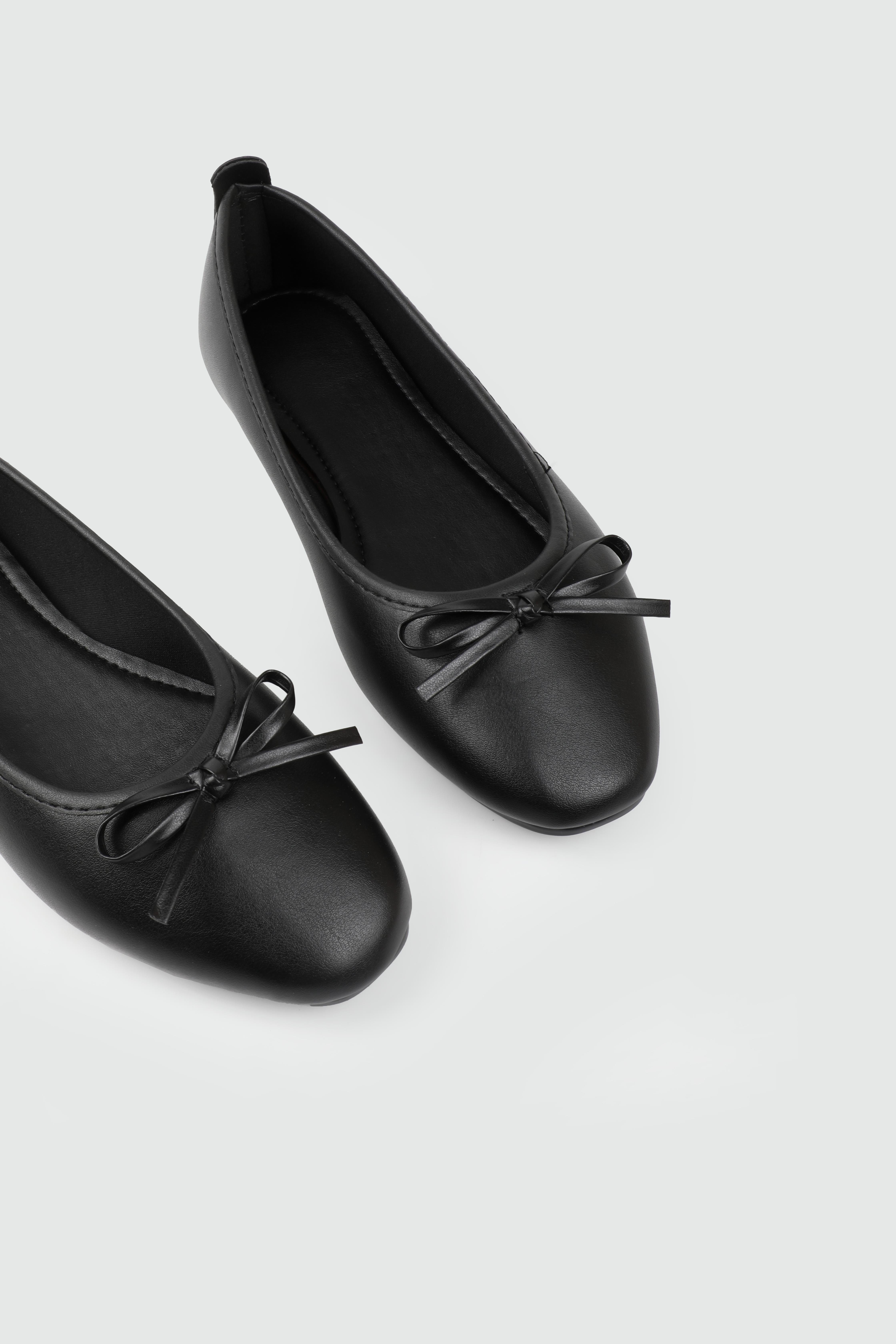 Fiyonklu Günlük Rahat Siyah Kadın Ayakkabı SDY-112 Kadın Babet MyBella My Bella SDY-112 Kadın 25Y