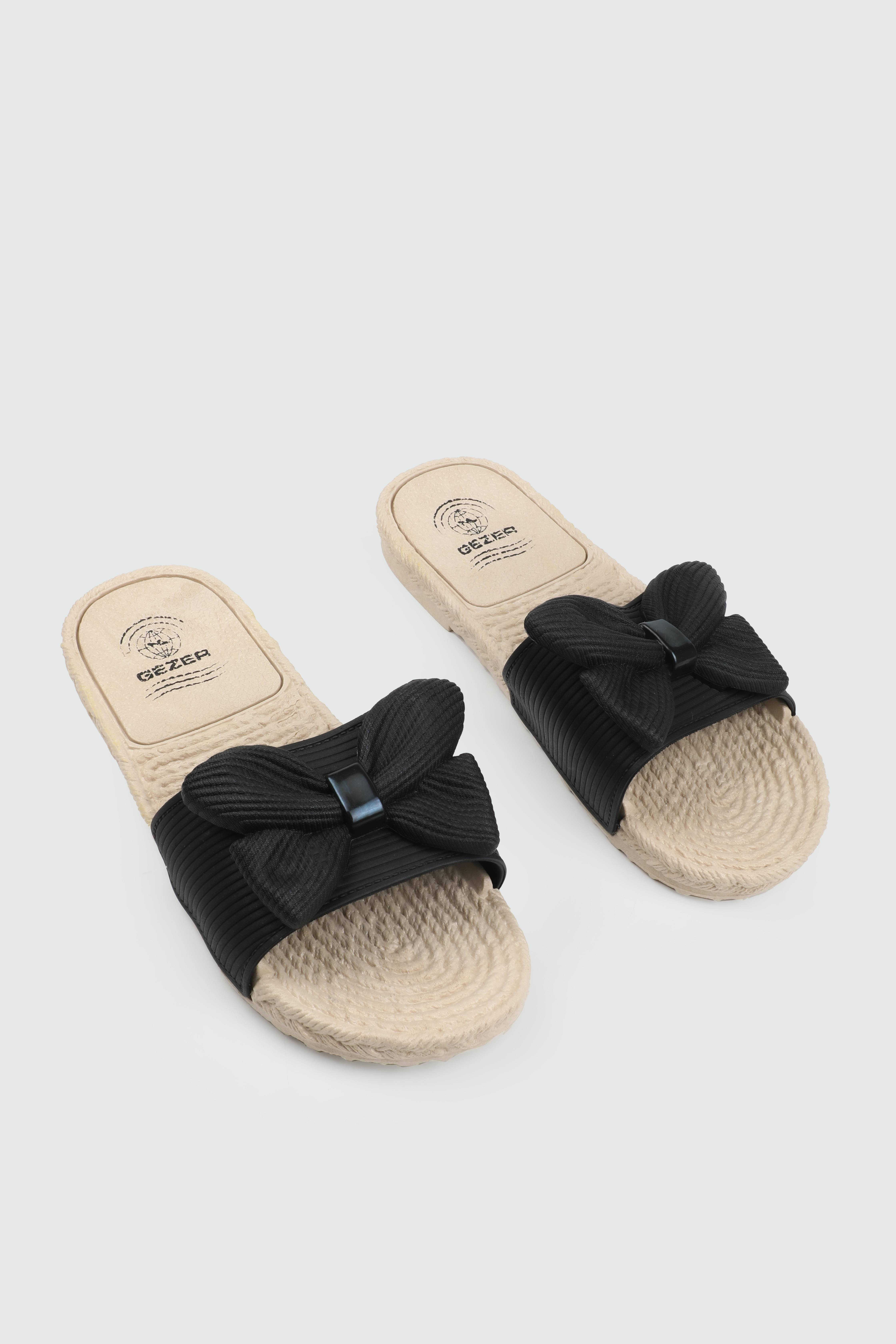 Fiyonklu Günlük Rahat Siyah Kadın Terlik GEZER 15279 Kadın Günlük Terlik Gezer GEZER 15279 ZEN AIRBLOW