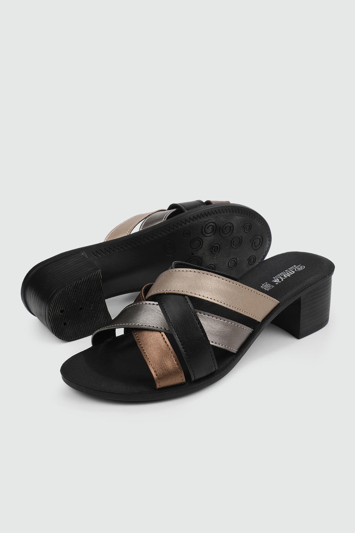 Günlük Anatomik İç Taban Bronz Kadın Terlik ANAGRAM Kadın Günlük Terlik Muya MUYA 33000 ZEN ANAGRAM