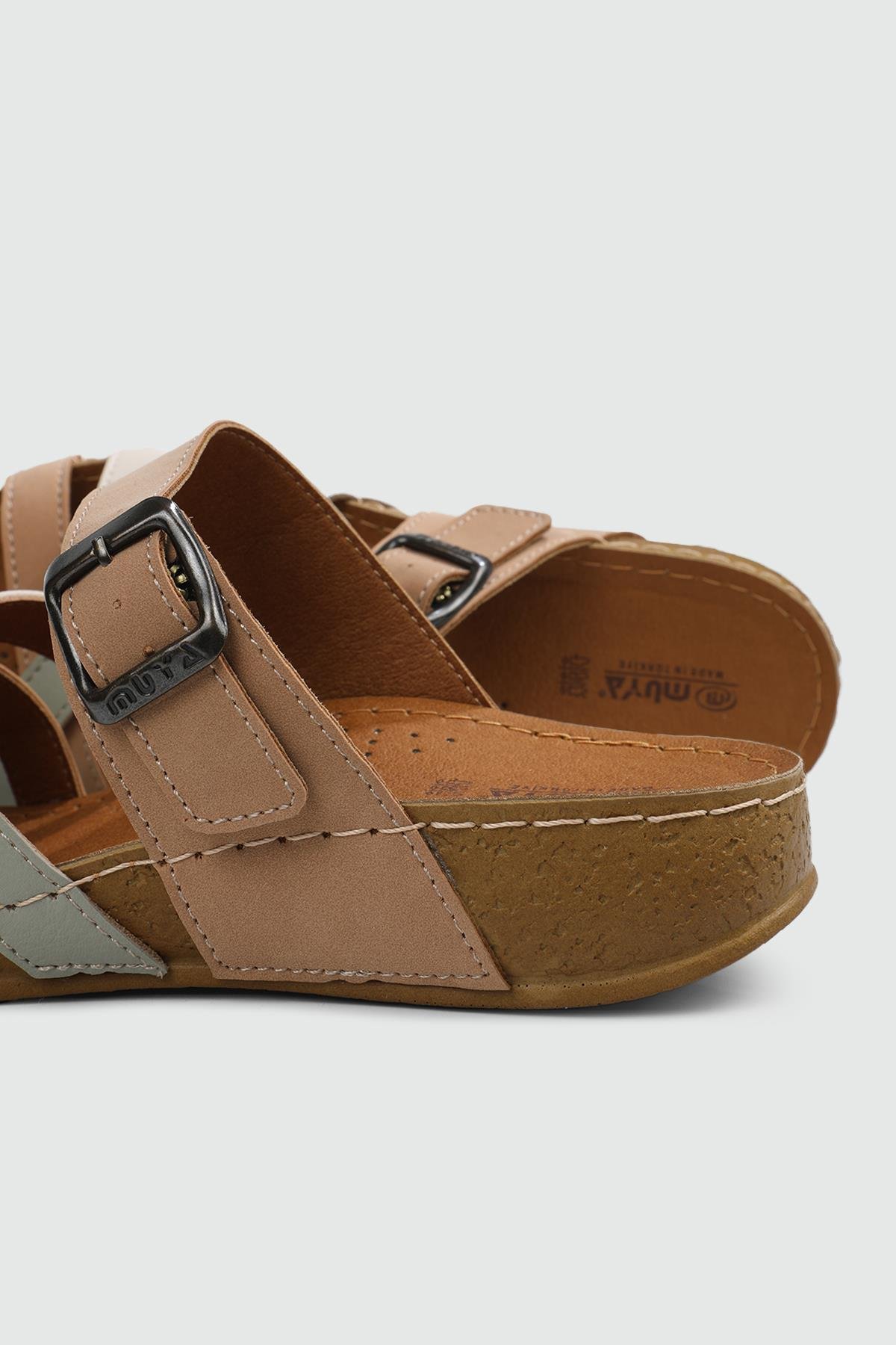 Günlük Anatomik İç Taban Kum Kadın Terlik GİZEH Kadın Günlük Terlik Muya MUYA 31119 GİZEH ZEN TERLİK