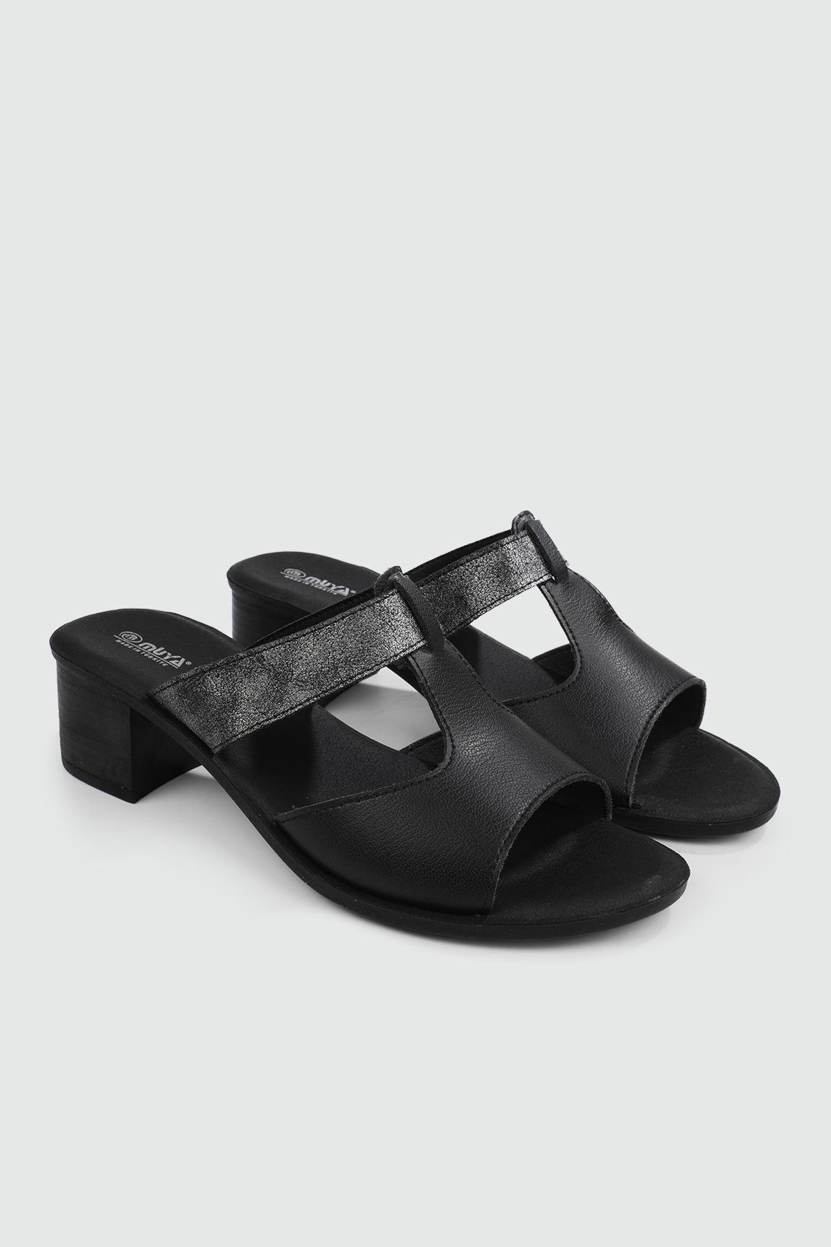 Günlük Anatomik İç Taban Siyah Kadın Terlik CERİA Kadın Günlük Terlik Muya MUYA 31010 CERİA ZEN TERLİK