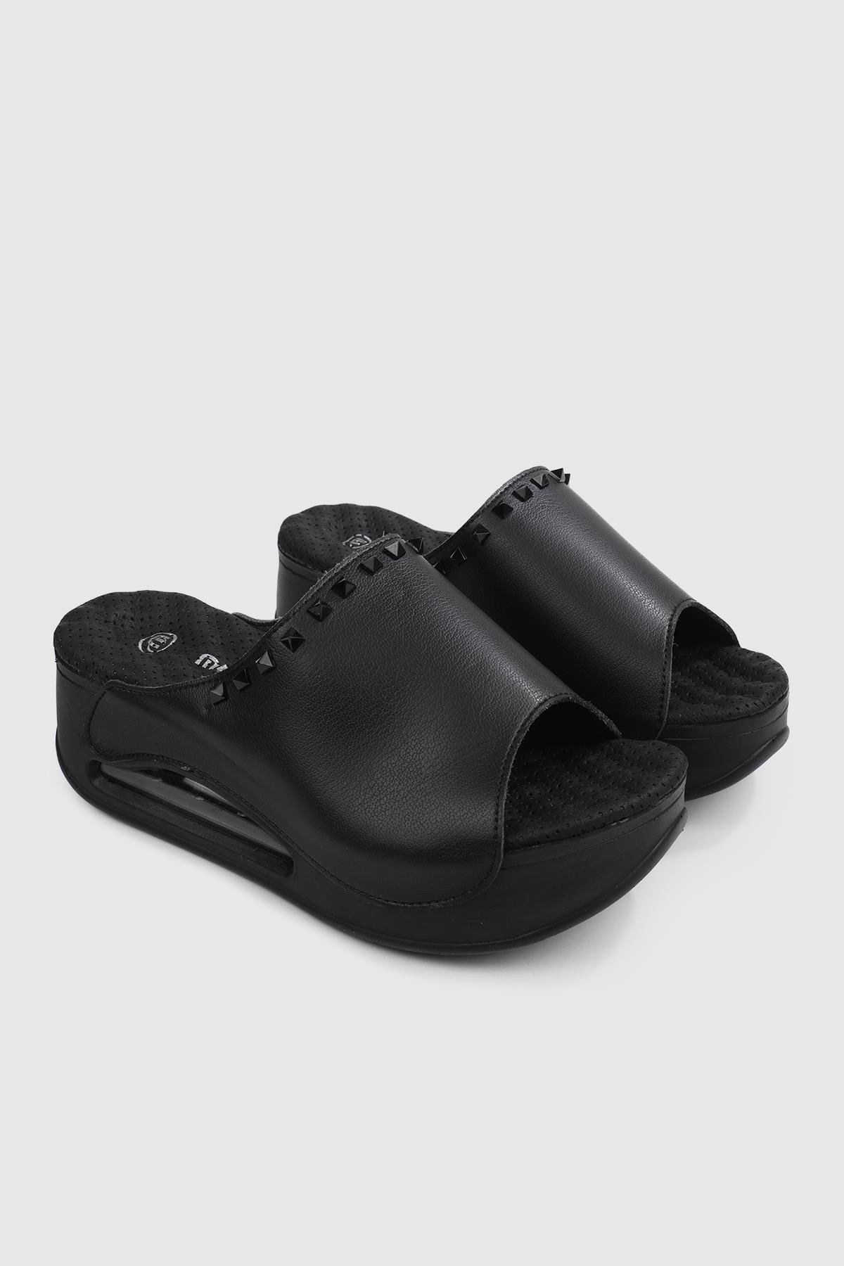 Günlük Anatomik İç Taban Siyah Kadın Terlik GEMA Kadın Günlük Terlik Muya MUYA 31211 Gema ZEN TERLİK