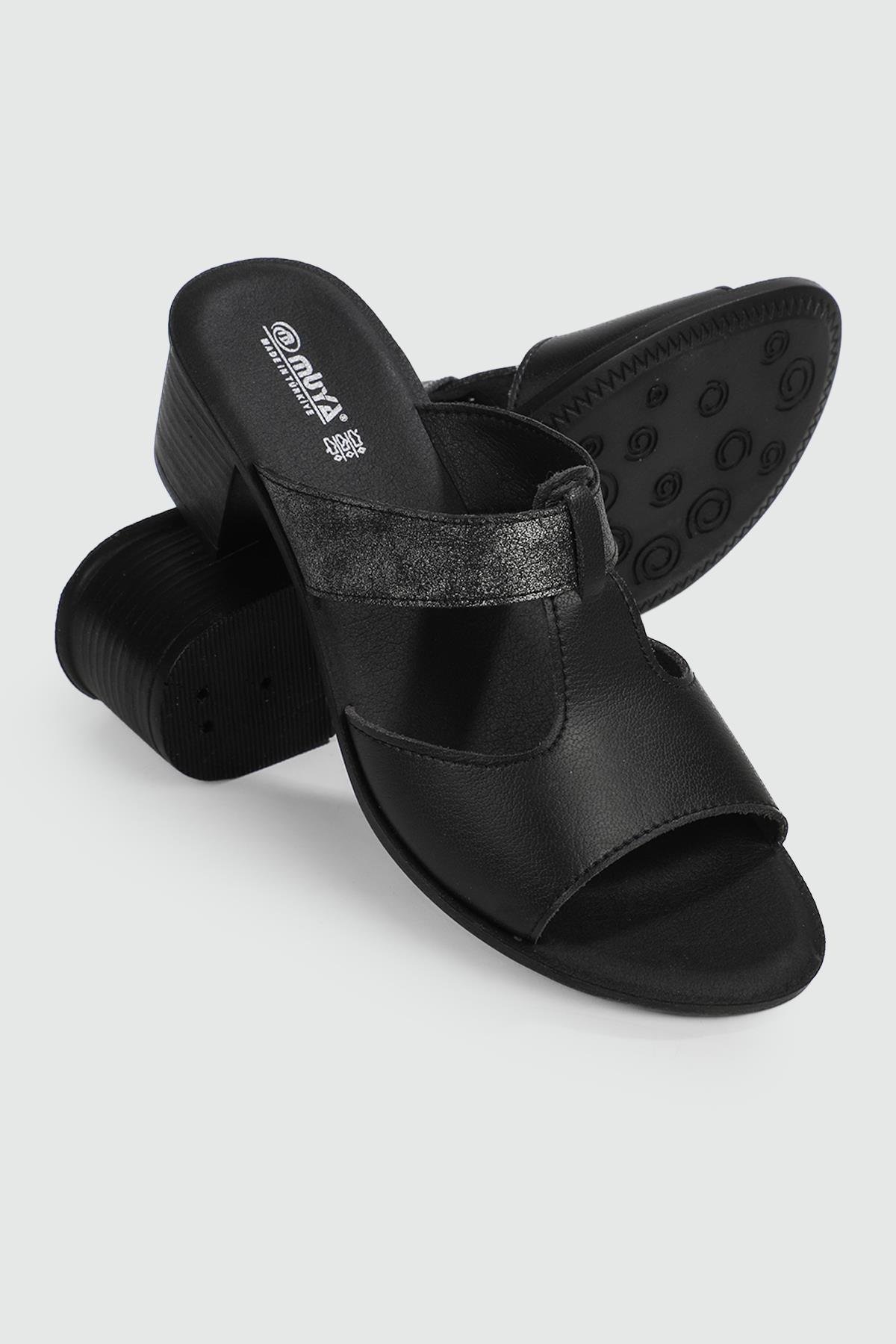 Günlük Anatomik İç Taban Siyah Kadın Terlik CERİA Kadın Günlük Terlik Muya MUYA 31010 CERİA ZEN TERLİK