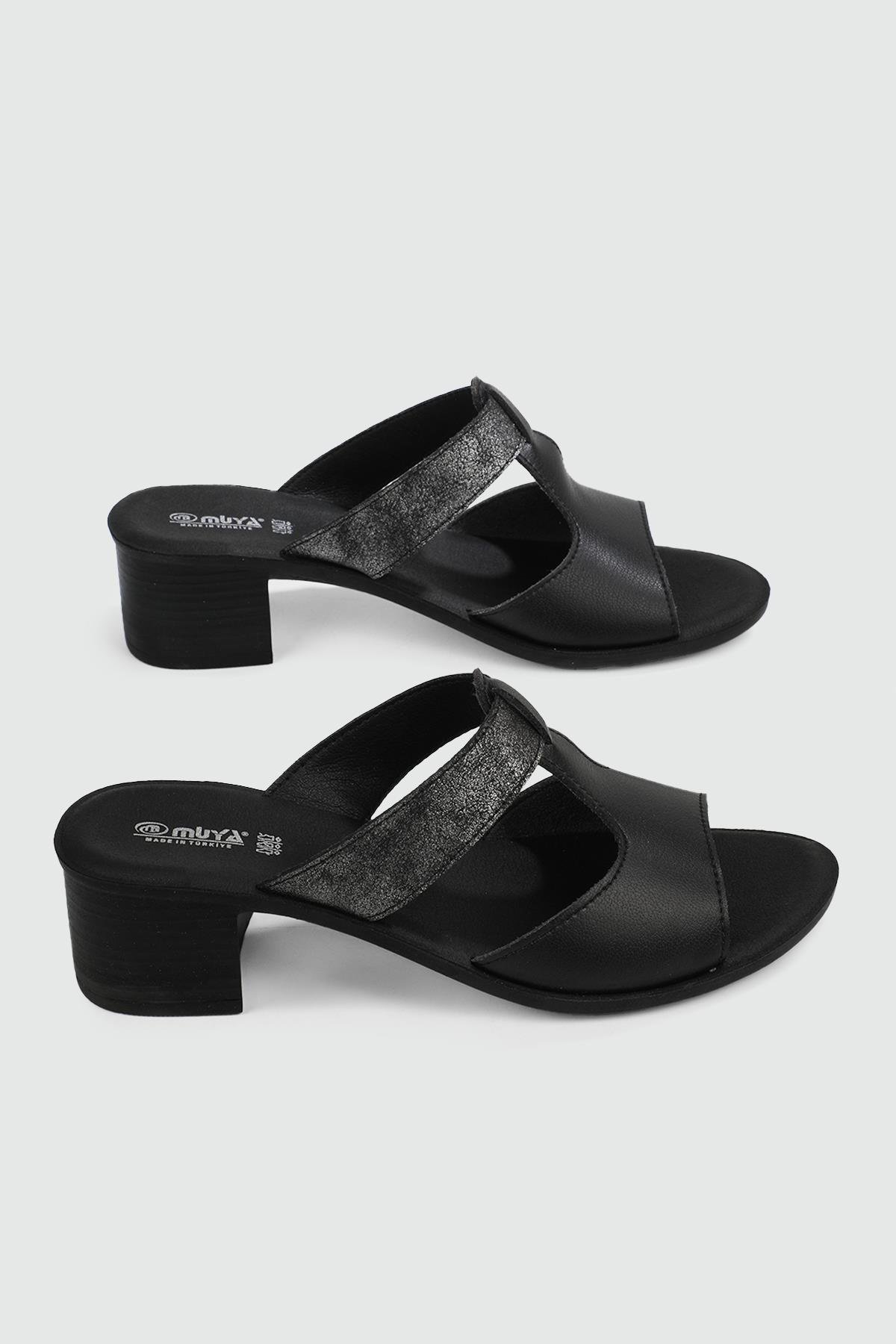 Günlük Anatomik İç Taban Siyah Kadın Terlik CERİA Kadın Günlük Terlik Muya MUYA 31010 CERİA ZEN TERLİK