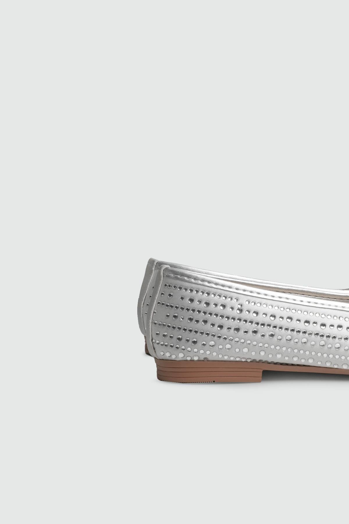 Günlük Babet Gümüş Kadın Ayakkabı SDY-19 Kadın Babet MyBella My Bella SDY-116-038 Kadın 25Y