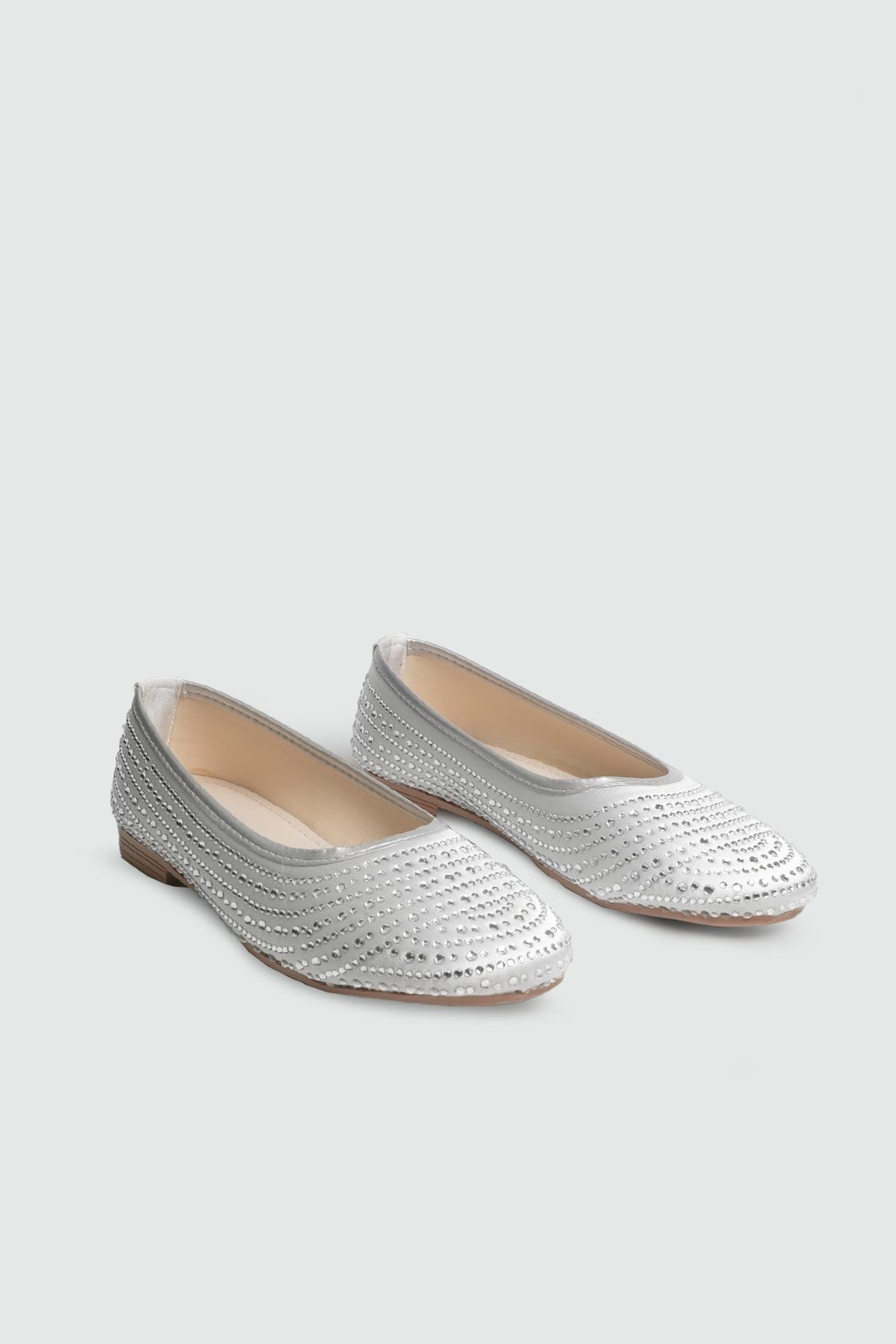 Günlük Babet Gümüş Kadın Ayakkabı SDY-19 Kadın Babet MyBella My Bella SDY-116-038 Kadın 25Y