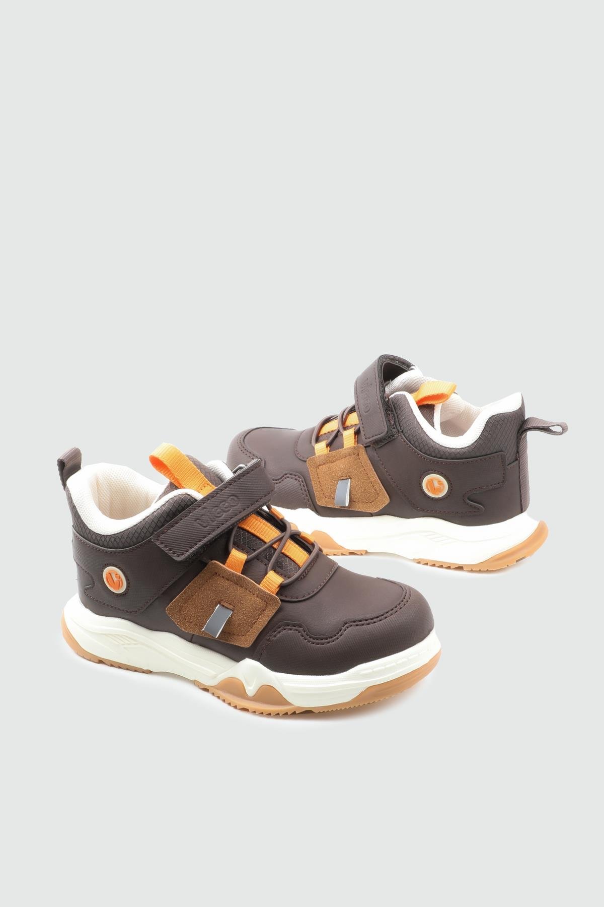 Günlük Bağcıklı Cırtlı Kahve Çocuk Bot 440 Çocuk bot & Çizme Vicco VİCCO 440 GETTO PTK 24K