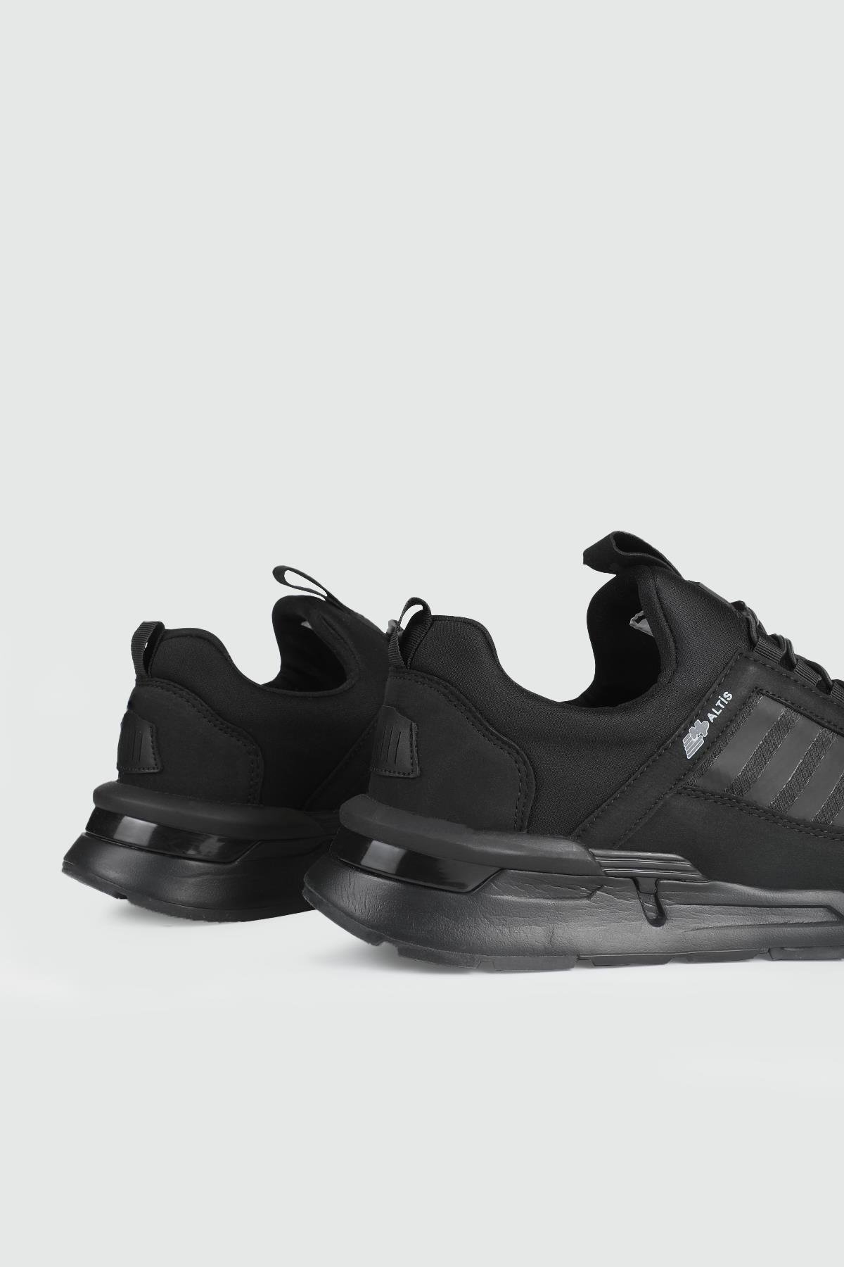 Günlük Bağcıklı Siyah Erkek Spor Ayakkabı 242-2052 Kategorisiz M.P MP 242-2052 MR MER SPOR