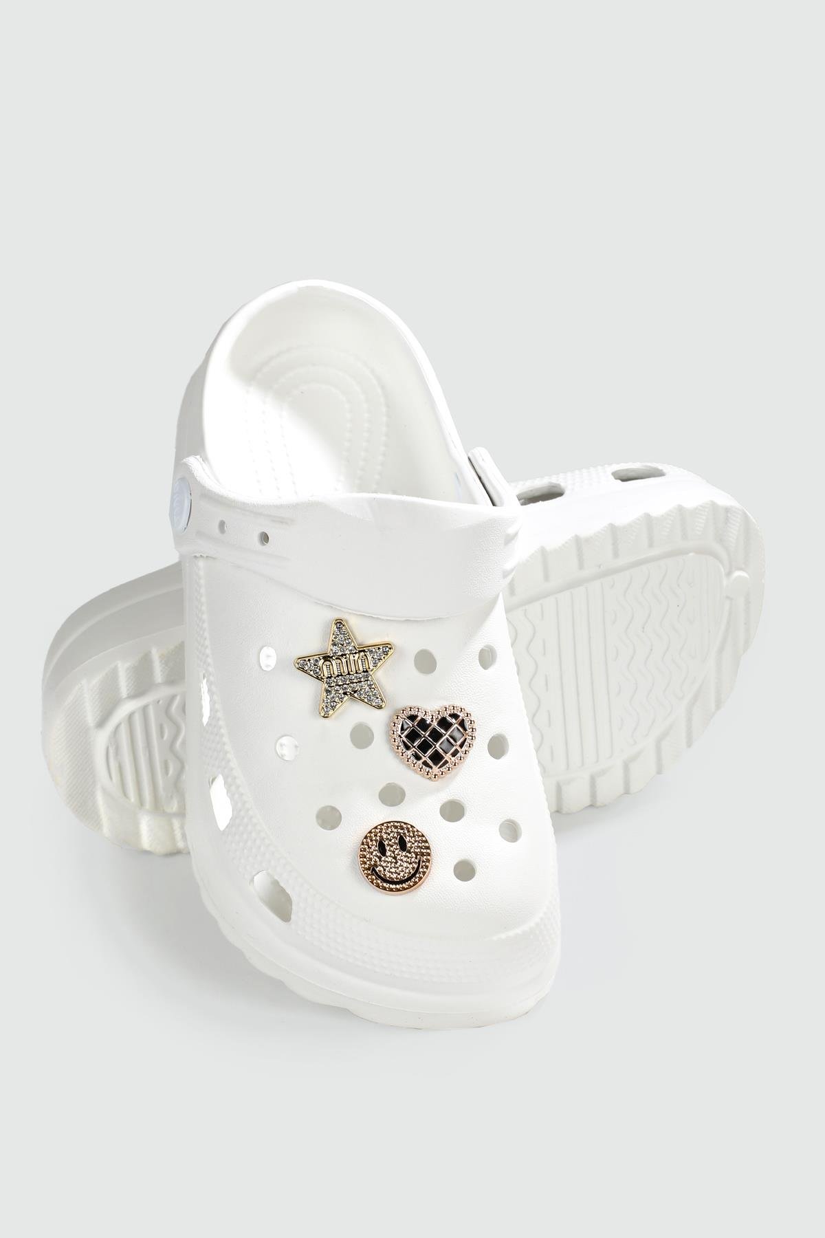 Günlük Beyaz Çocuk Terlik TWNG205 Çocuk Terlik Twingo TWİNGO 205 FLT 24Y