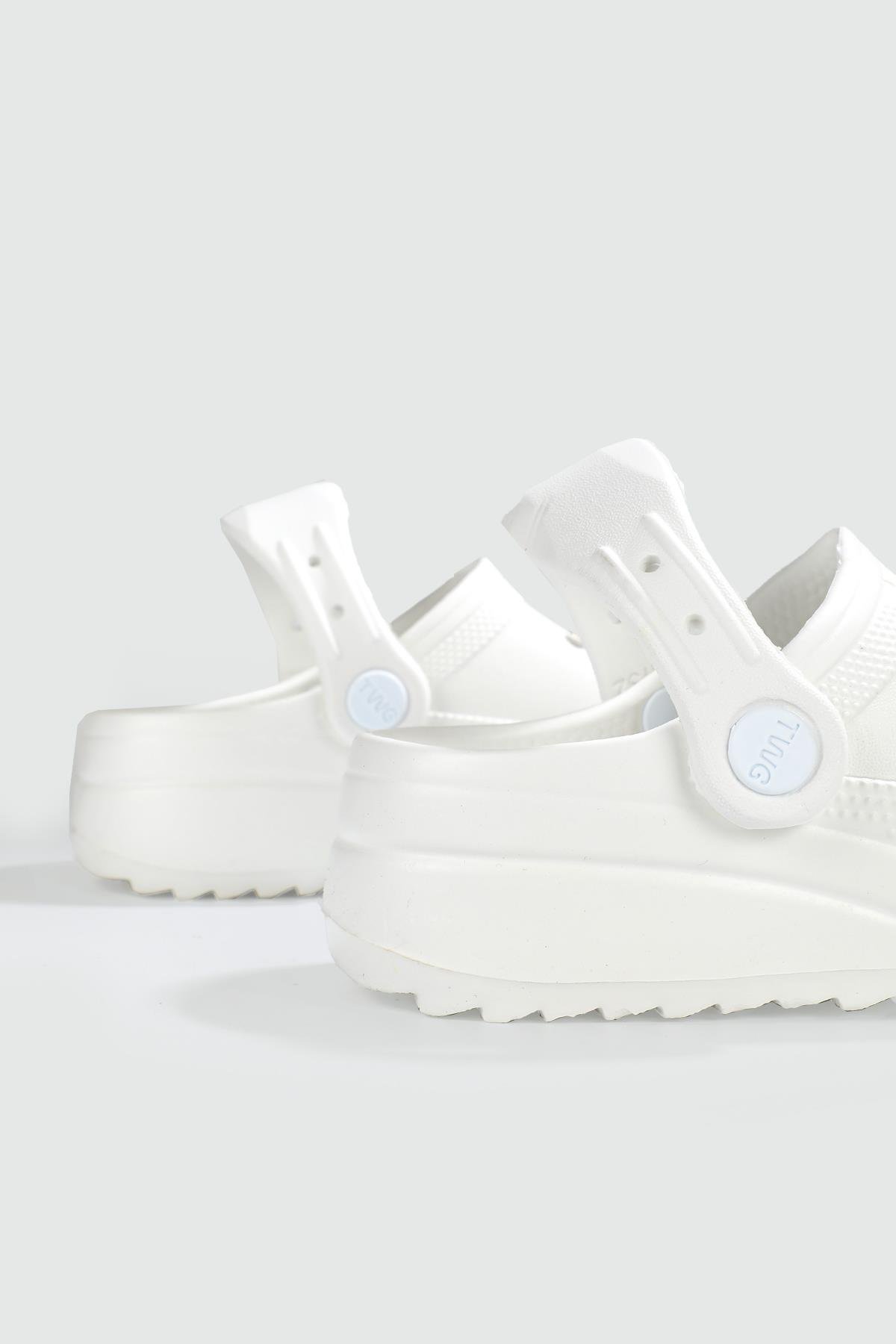 Günlük Beyaz Çocuk Terlik TWNG205 Çocuk Terlik Twingo TWİNGO 205 FLT 24Y