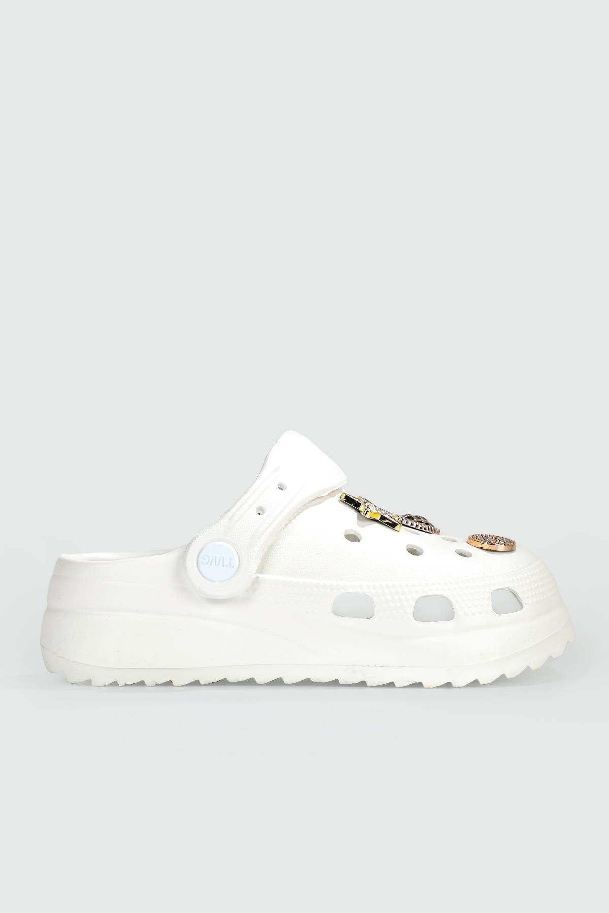 Günlük Beyaz Çocuk Terlik TWNG205 Çocuk Terlik Twingo TWİNGO 205 FLT 24Y