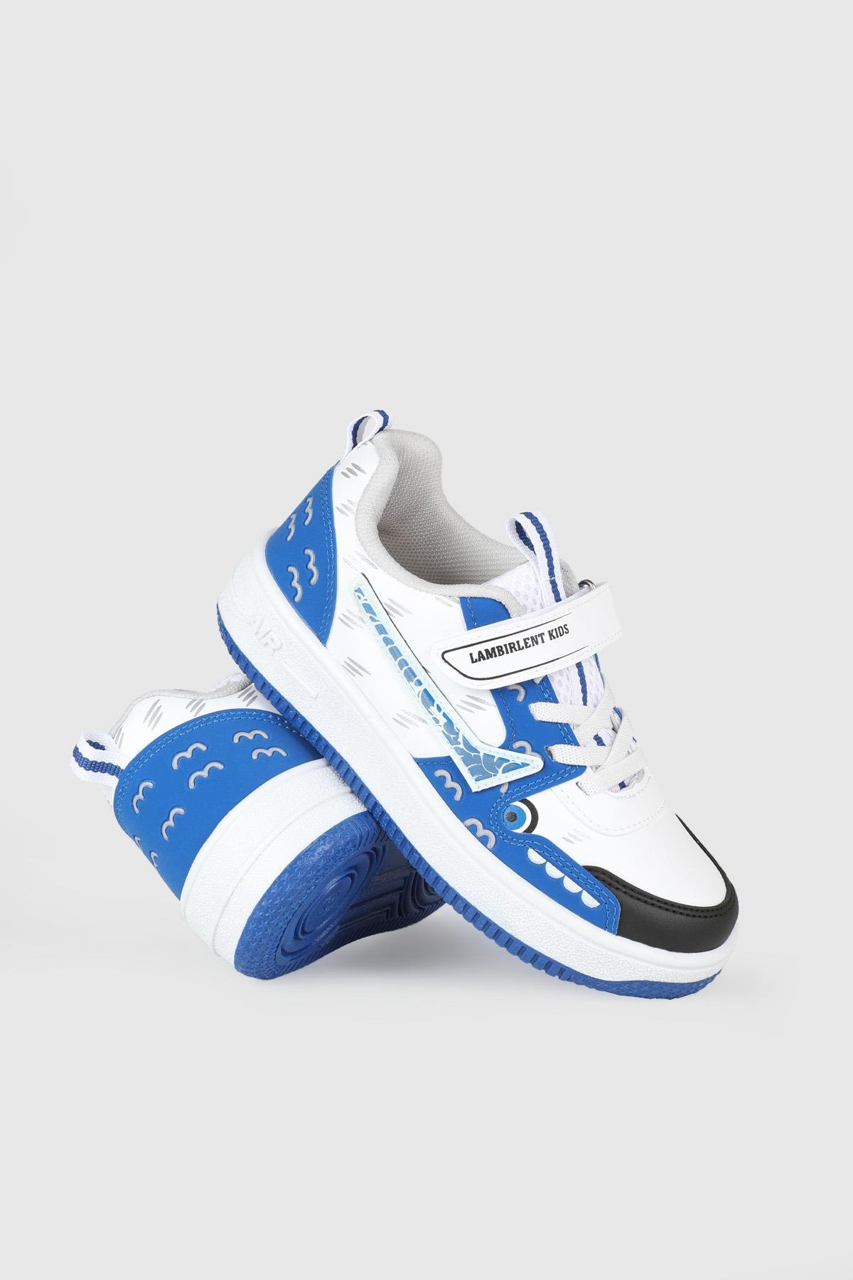 Günlük Beyaz Sax Çocuk Spor Ayakkabı 033 Çocuk basketbol Lambırlent LAMBIRLENT 033 FİLET 24K