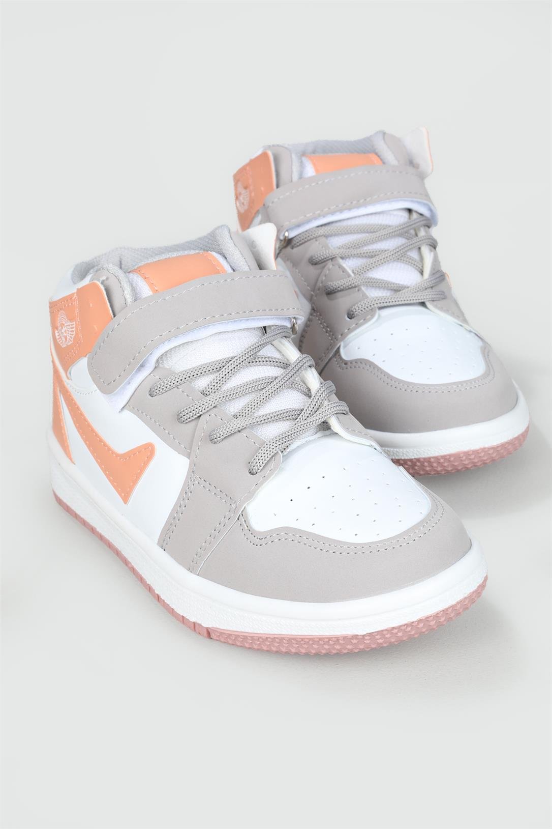 Günlük Buz Beyaz Pudra Çocuk Spor Ayakkabı 8070 Çocuk basketbol Lambırlent LAMBIRLENT 8070 FİLET BASKET