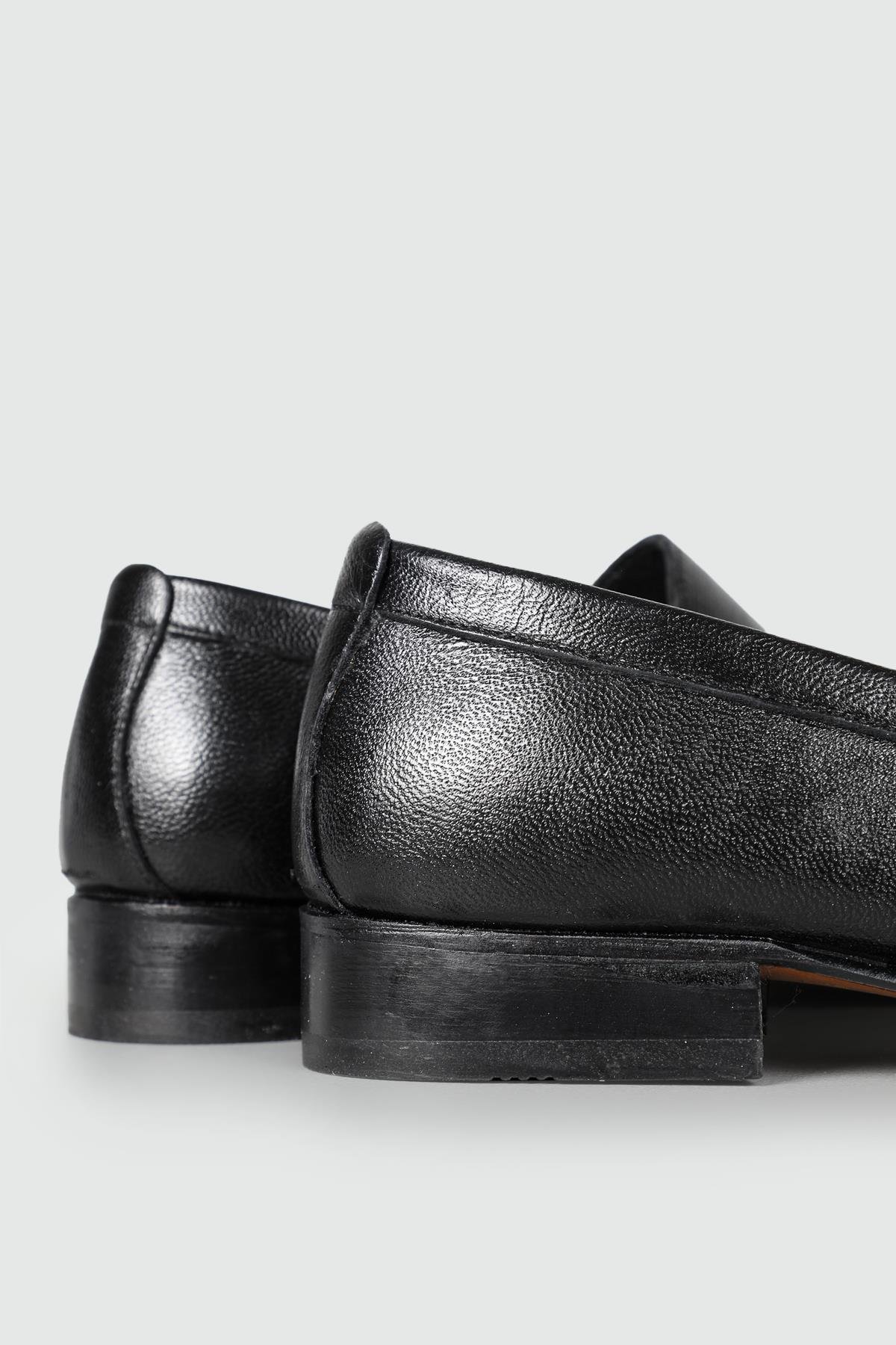 Günlük Deri Kösele Sıyah Erkek Ayakkabı 405 Erkek Klasik Ayakkabı Suphi Şeker SUPHİ ŞEKER 405 MER