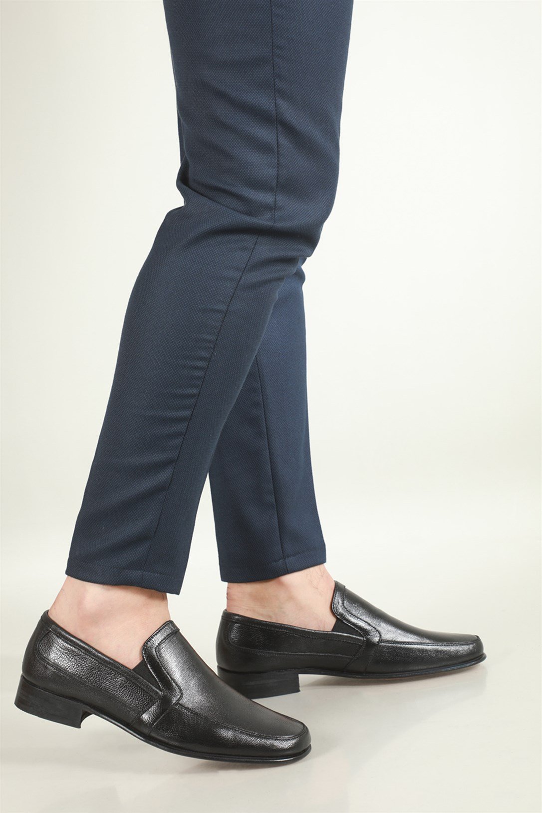 Günlük Deri Kösele Siyah Erkek Ayakkabı 88-1 Erkek Klasik Ayakkabı Suphi Şeker 