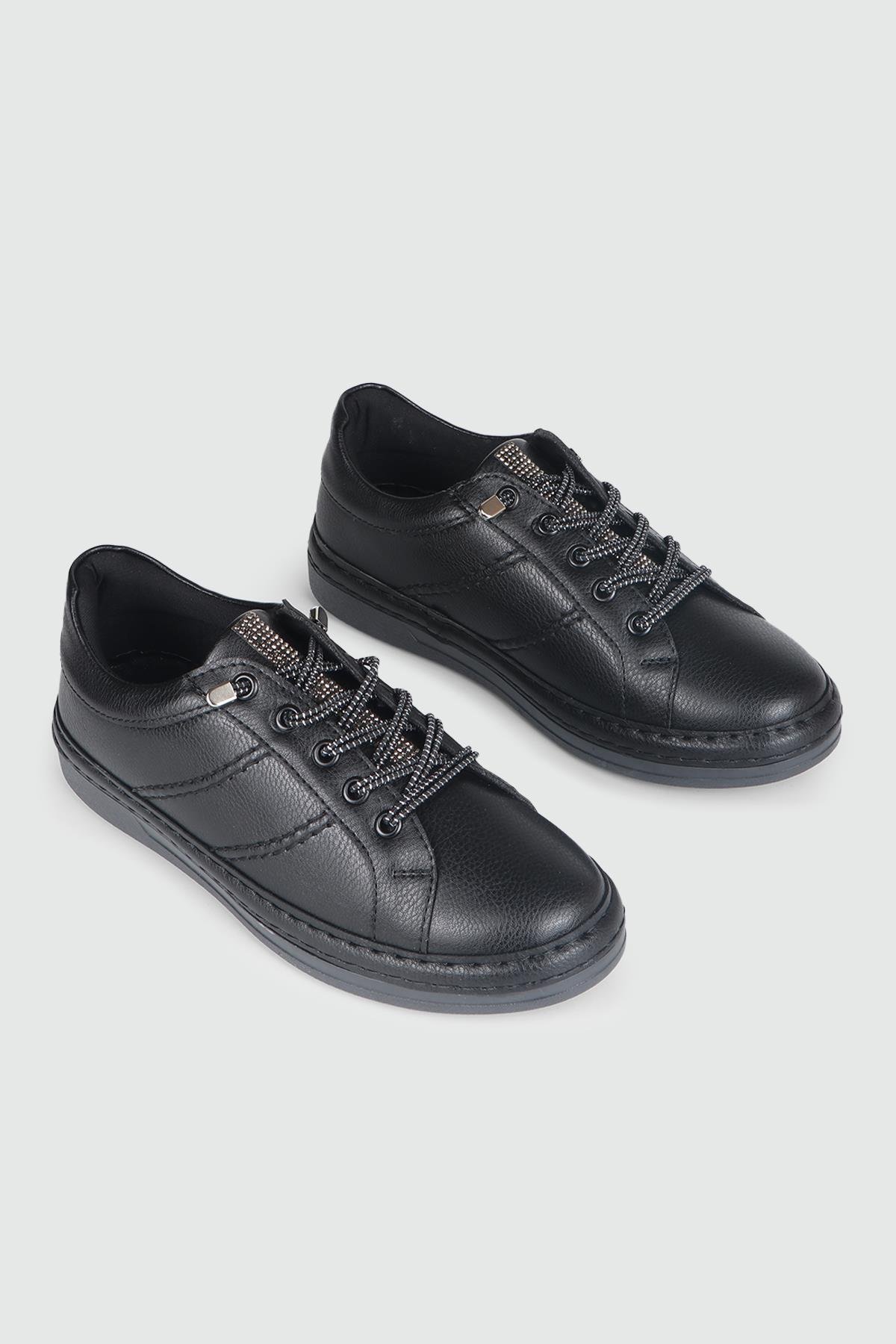 Günlük Deri Siyah Kadın Ayakkabı BH-3200 Kadın Günlük Ayakkabı Cıtyzen My Bella BH-3200 KADIN 24K