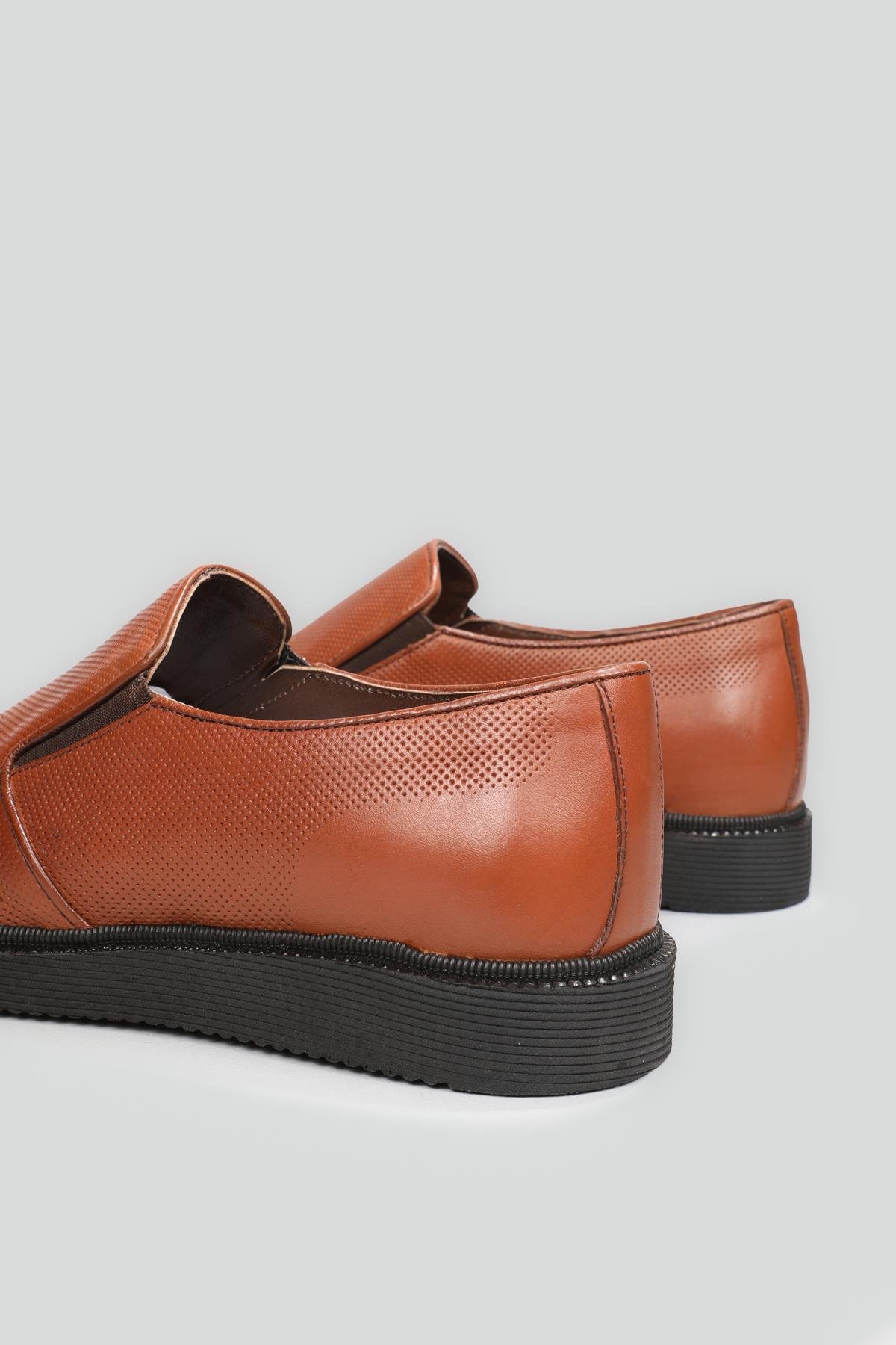 Günlük Deri Taba Erkek Ayakkabı 671 Erkek Günlük Ayakkabı Berenni BERENNİ 671 MER POLİ AYAK