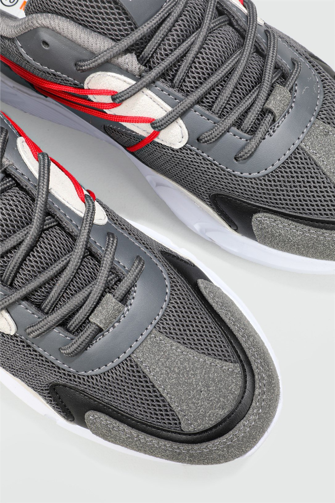 Günlük Havalı Rahat Füme Buz Kırmızı Erkek Spor Ayakkabı 2057 Erkek Sneaker Jamper M.C JAMPER 2057 MER 22Y