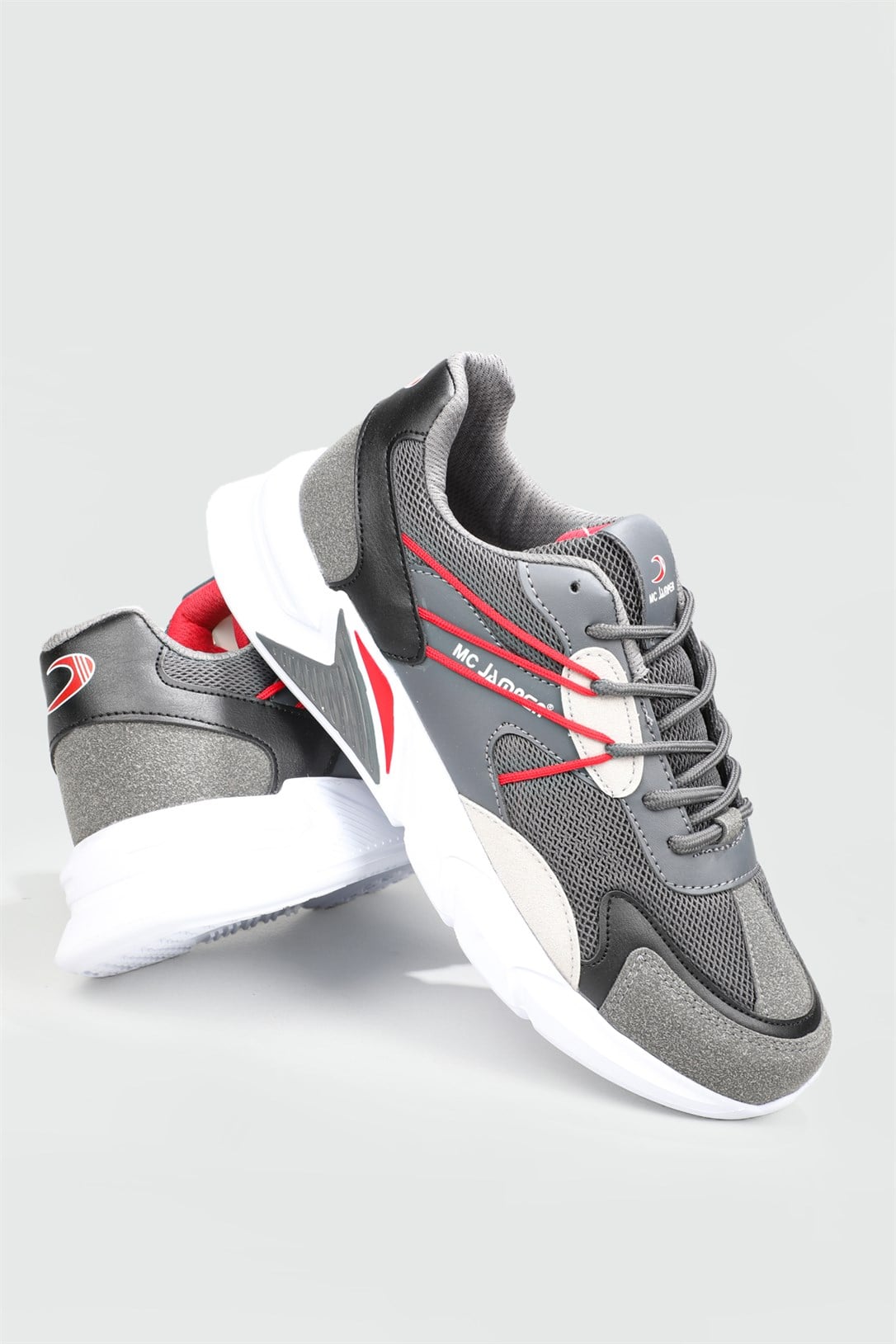 Günlük Havalı Rahat Füme Buz Kırmızı Erkek Spor Ayakkabı 2057 Erkek Sneaker Jamper M.C JAMPER 2057 MER 22Y