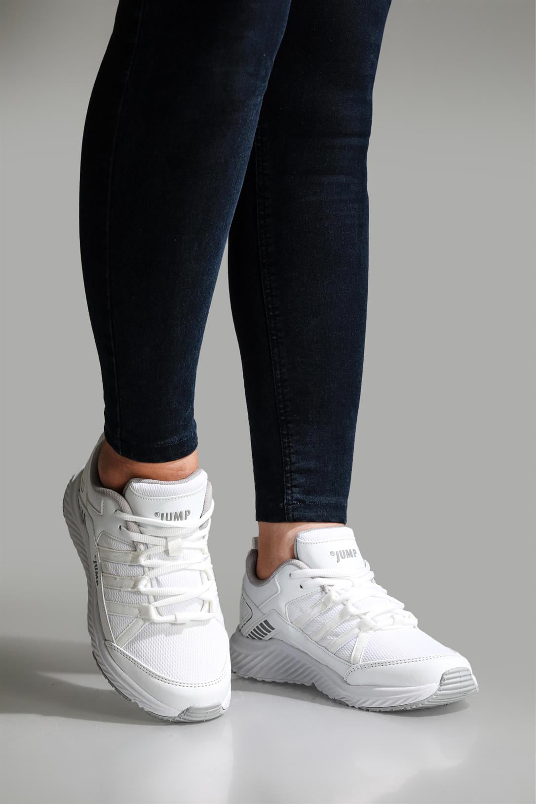 Günlük Koşu Yürüyüş Beyaz Unisex Ayakkabı 24865 Unisex Günlük ayakkabı Jump JUMP 24865 GAR SPOR