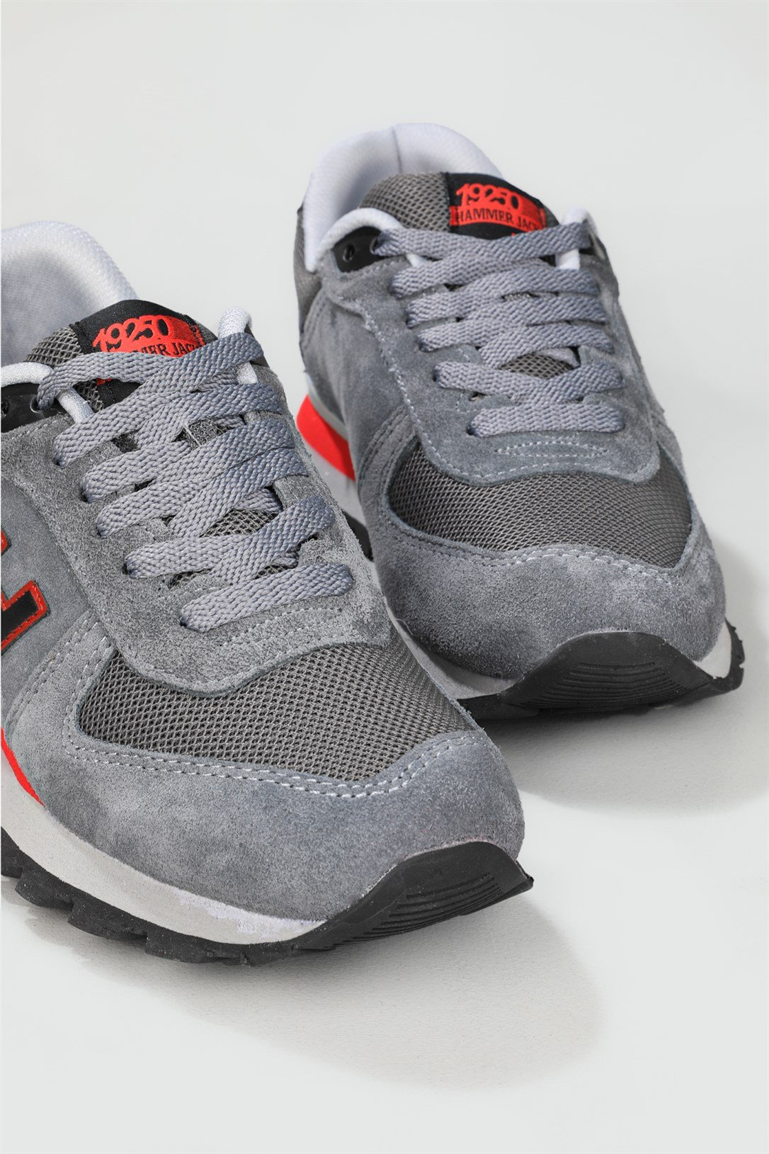 Günlük Koşu Yürüyüş Gri Kırmızı Unisex Spor Ayakkabı PERU Unisex Günlük Spor Ayakkabı Hammer Jack HAMMER JACK PERU GAR