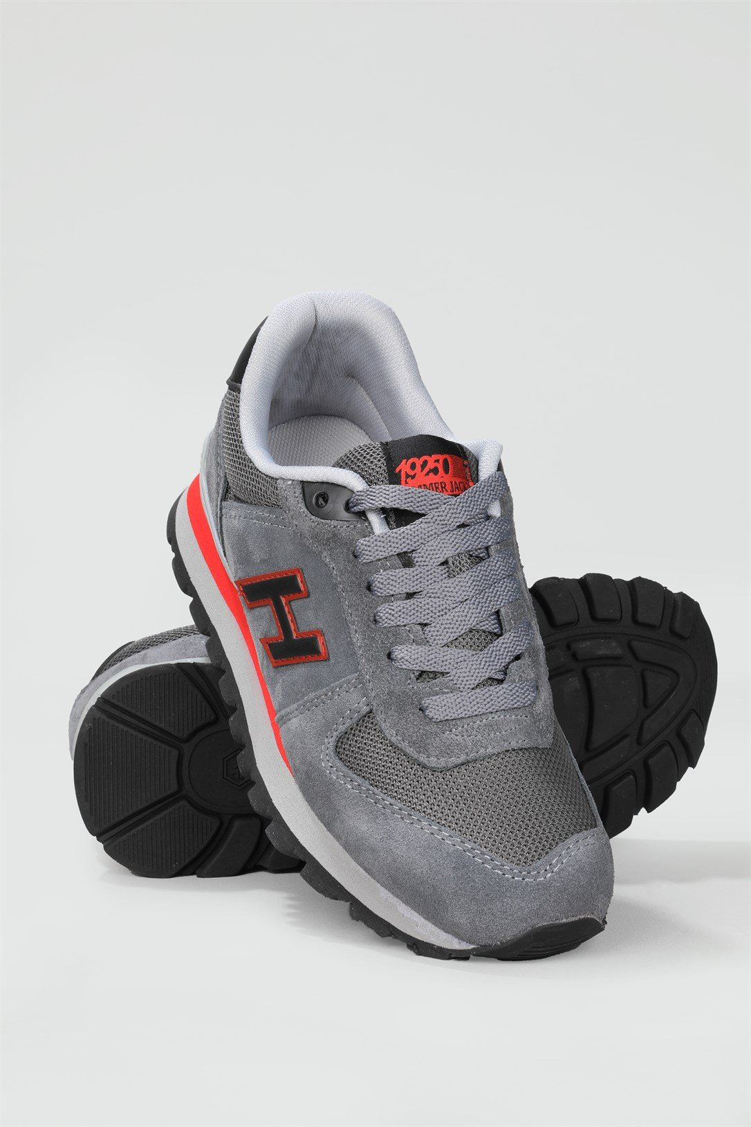 Günlük Koşu Yürüyüş Gri Kırmızı Unisex Spor Ayakkabı PERU Unisex Günlük Spor Ayakkabı Hammer Jack HAMMER JACK PERU GAR