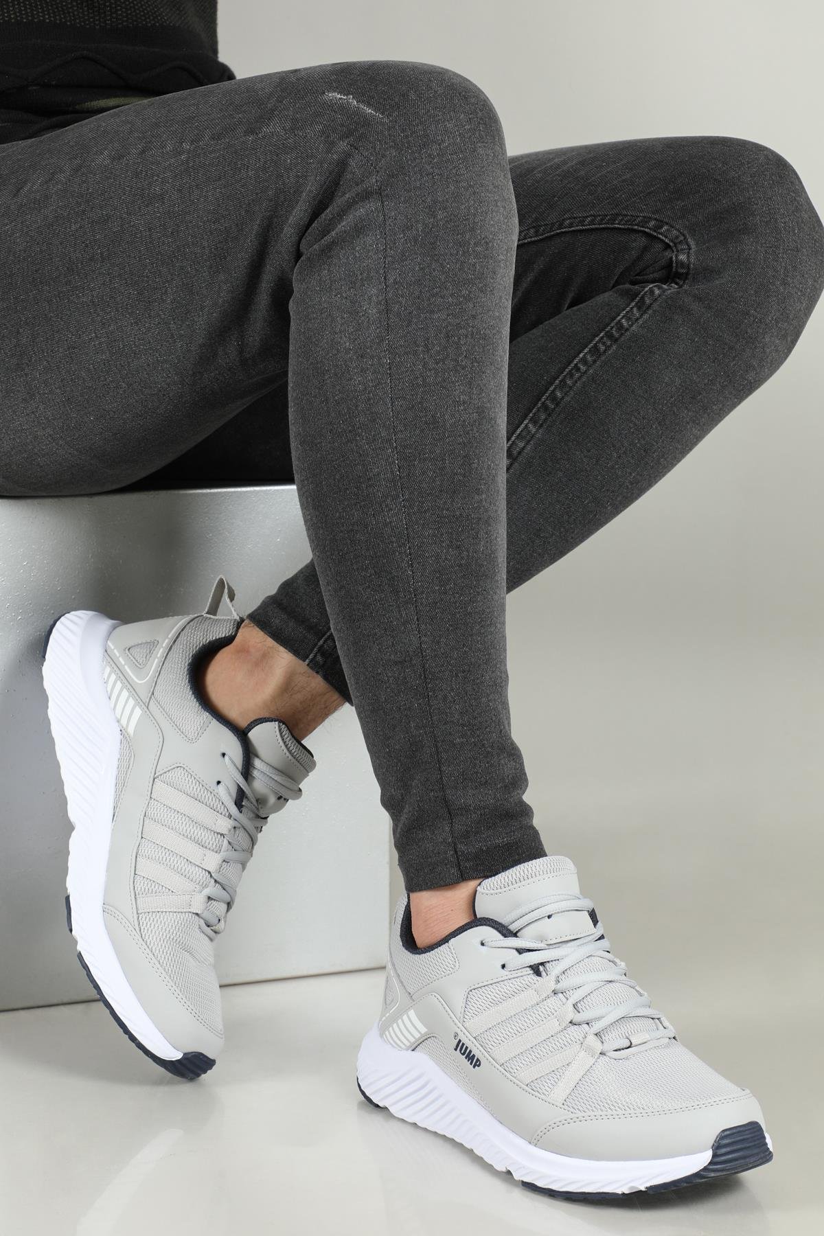 Günlük Koşu Yürüyüş Gri Laci Erkek Spor Ayakkabı 24865 Erkek Günlük Spor Ayakkabı Jump JUMP 24865 MER